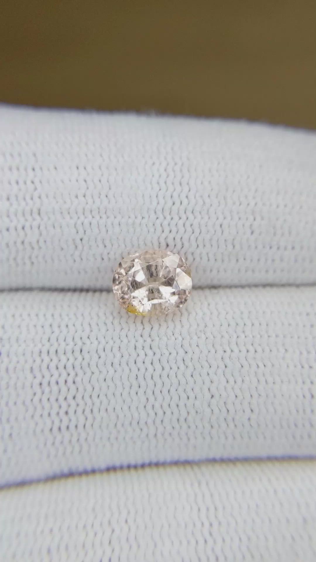 1.97 Ct. Padparadscha Sapphire from Ceylon (Sri Lanka) Size Video