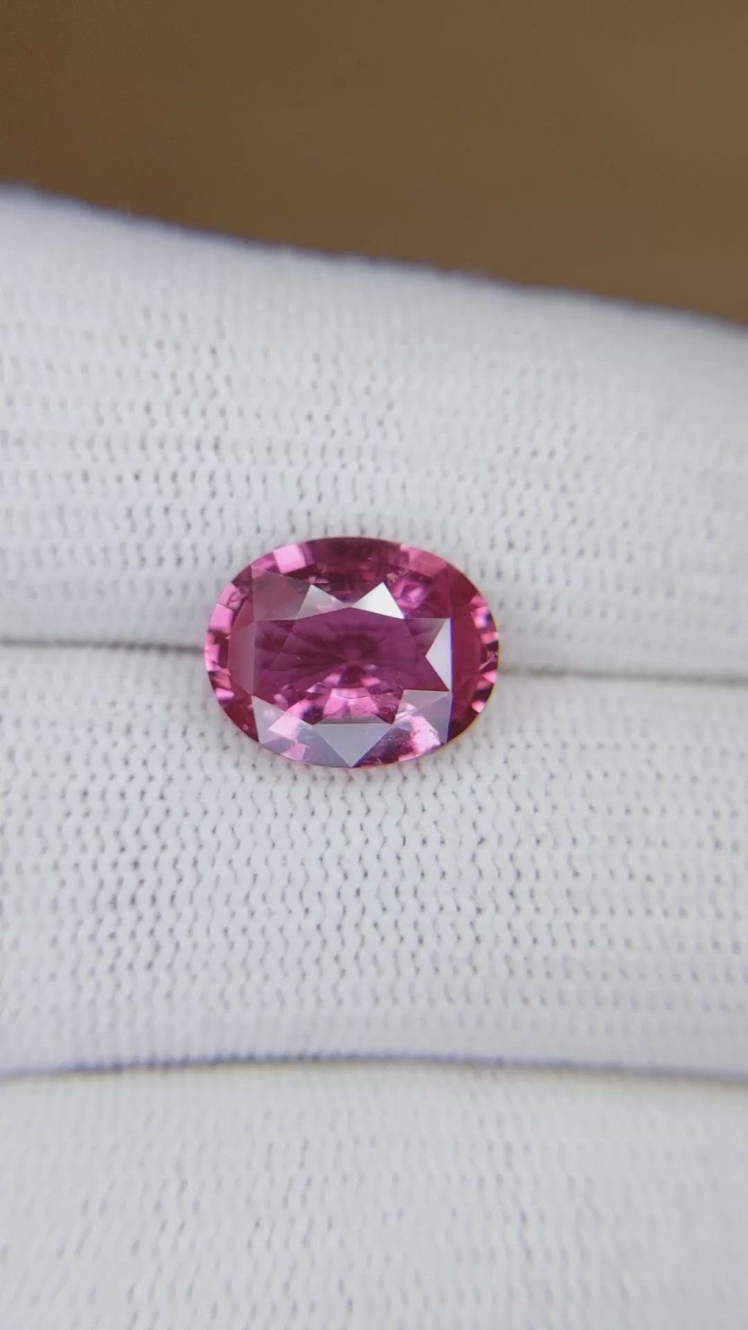 5.04 Ct. Pink Sapphire from Ceylon (Sri Lanka) Size Video
