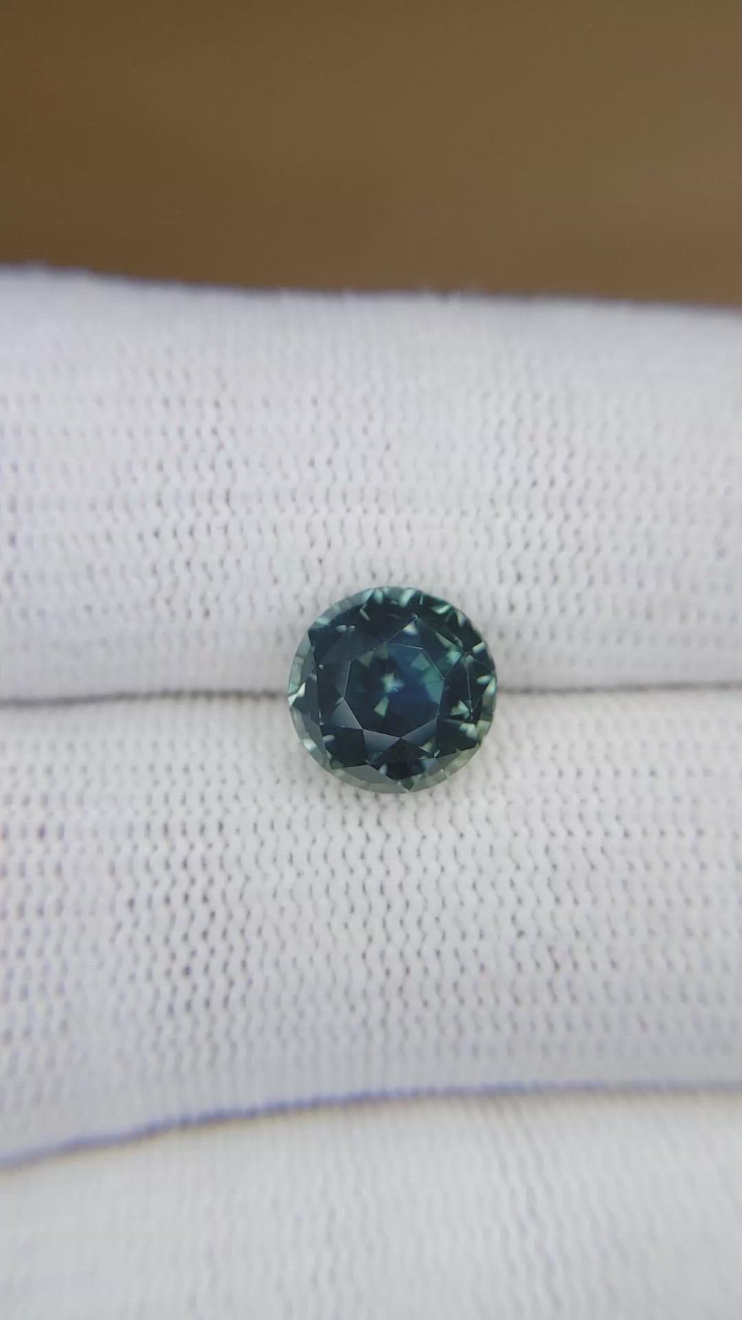 3.52 Ct. Greenish Blue Sapphire from Madagascar Size Video