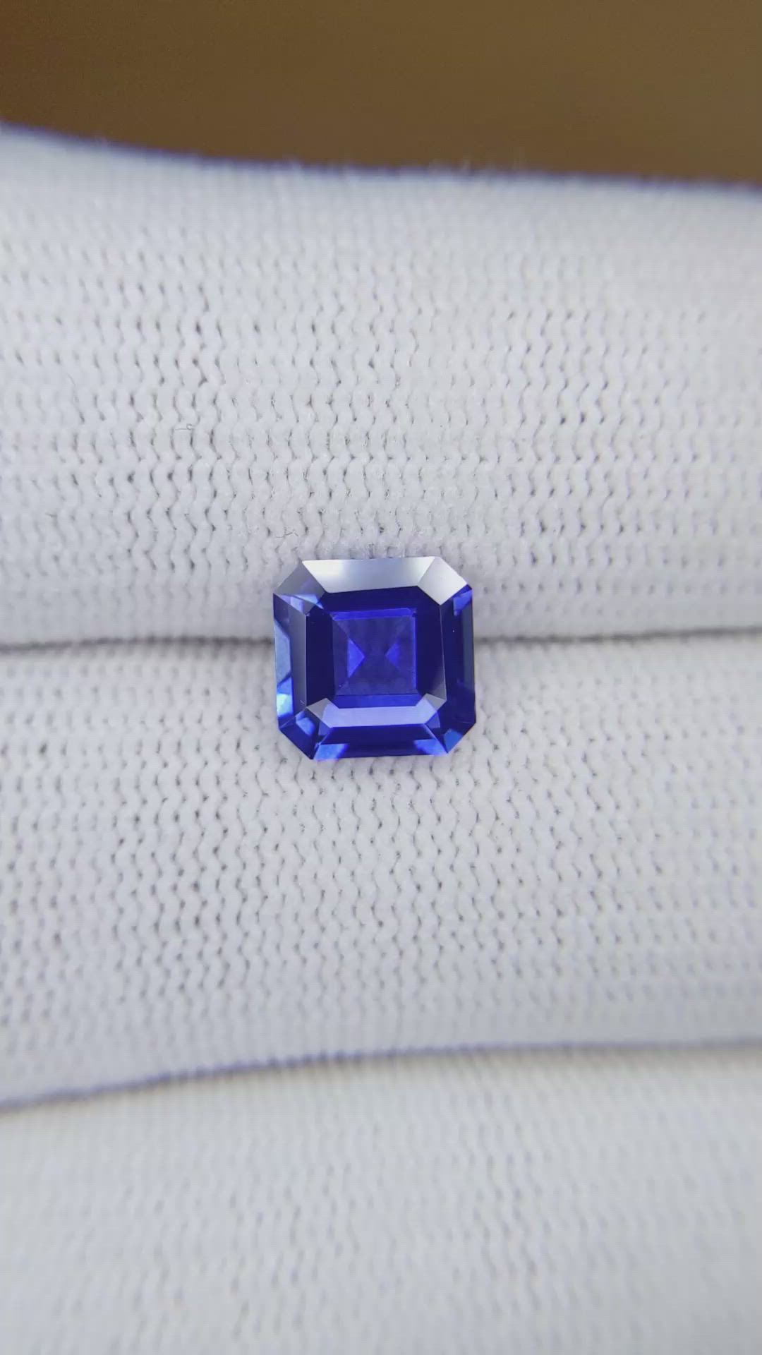 2.19 Ct. Blue Sapphire from Ceylon (Sri Lanka) Size Video