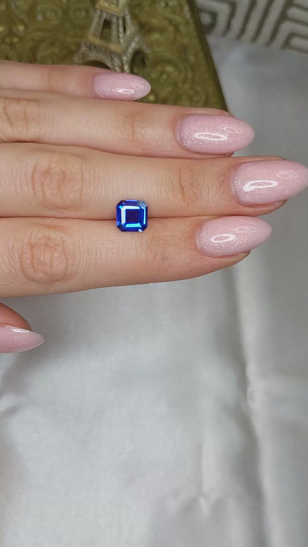 2.19 Ct. Blue Sapphire from Ceylon (Sri Lanka) Size Video