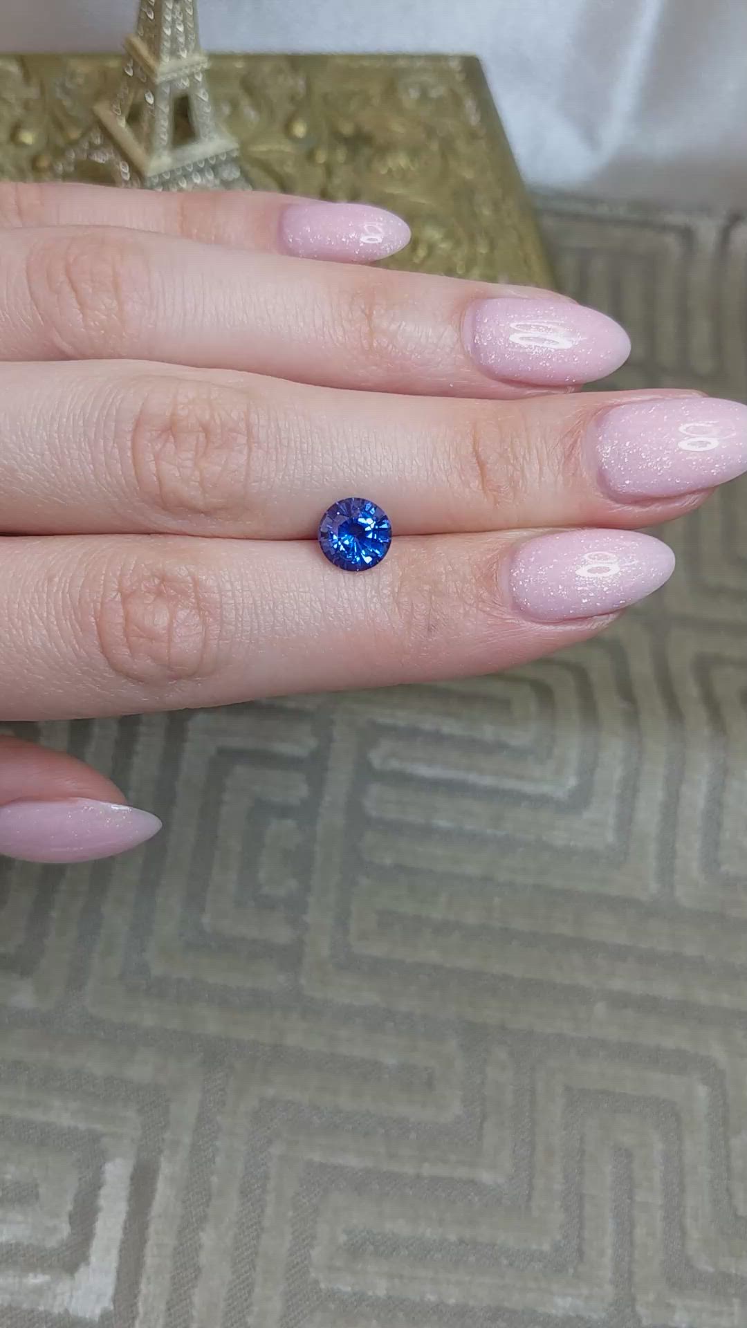2.43 Ct. Blue Sapphire from Ceylon (Sri Lanka) Size Video