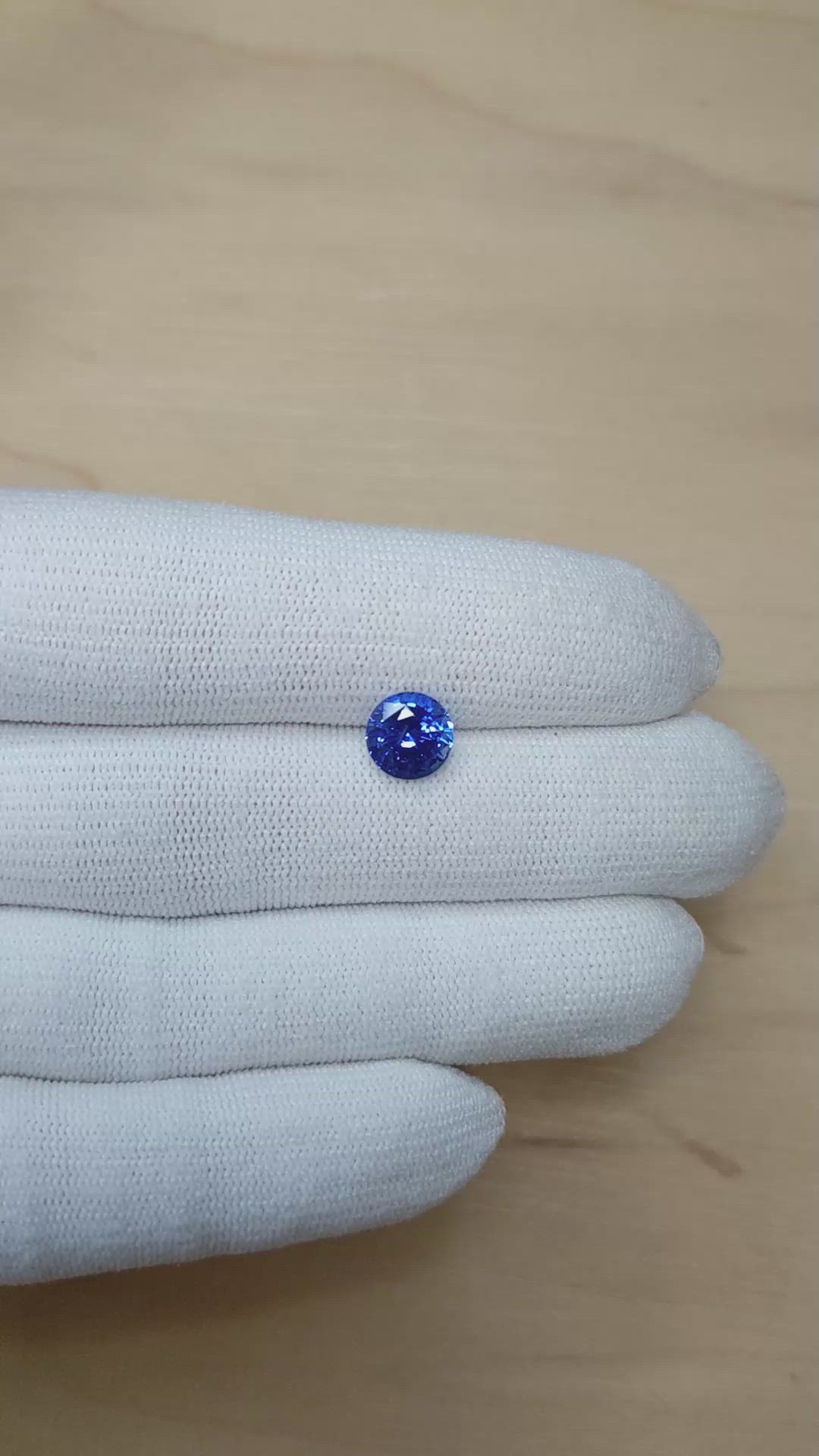 2.43 Ct. Blue Sapphire from Ceylon (Sri Lanka) Size Video