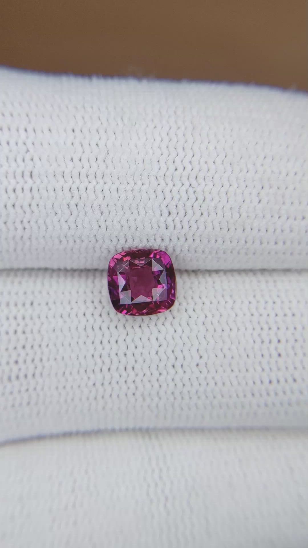 1.46 Ct. Purplish Pink Sapphire from Ceylon (Sri Lanka) Size Video
