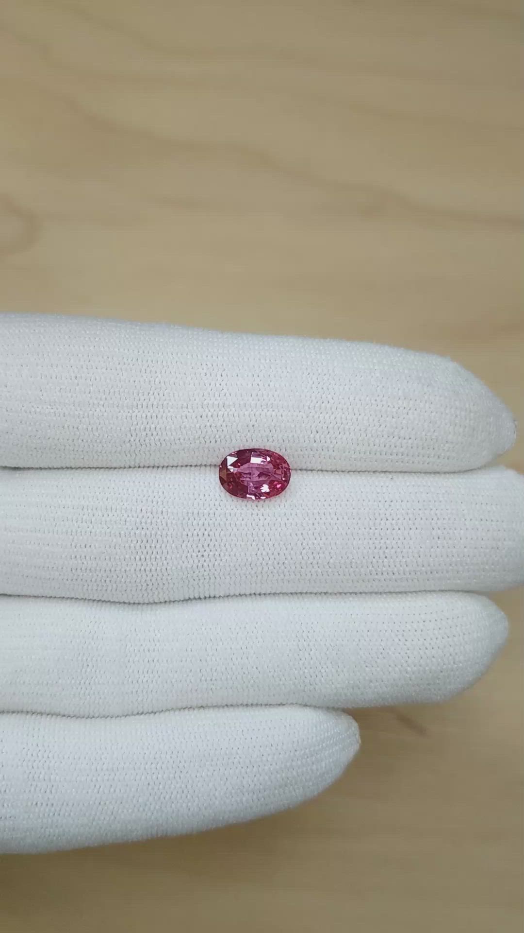 2.51 Ct. Padparadscha Sapphire from Madagascar Size Video