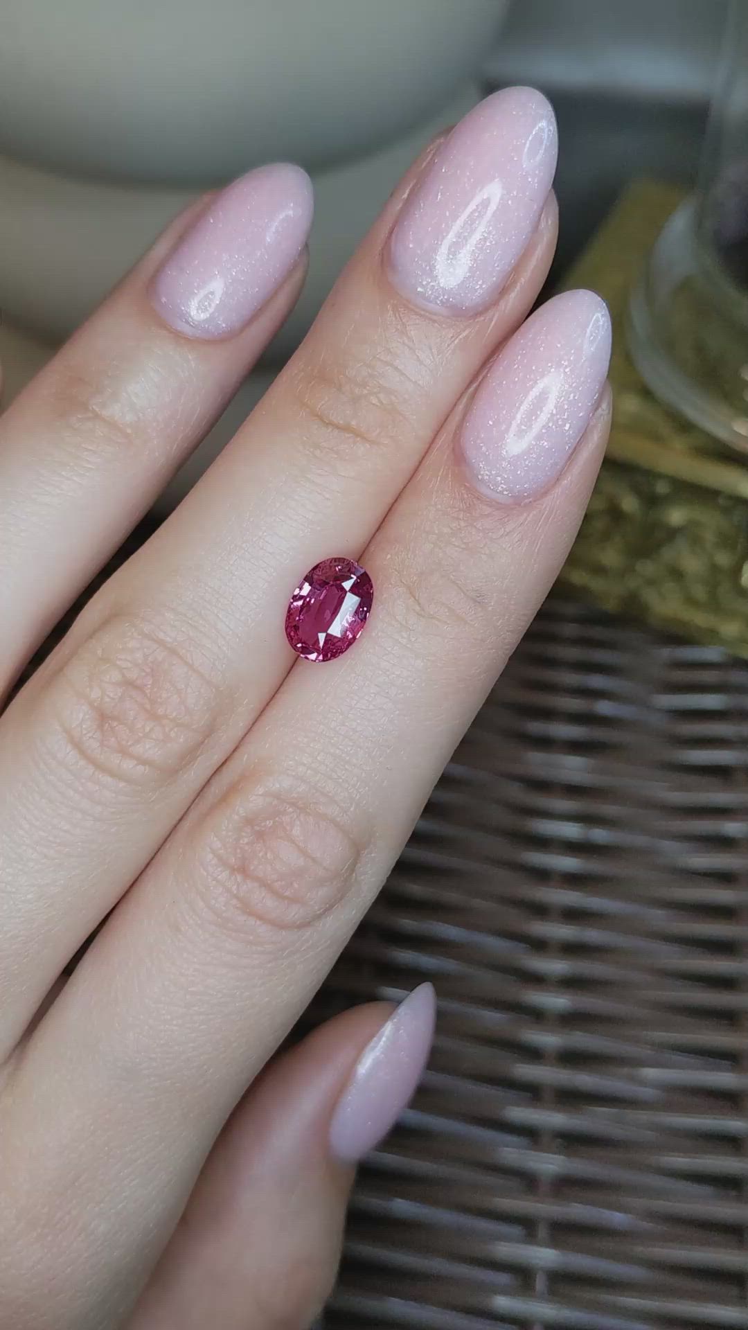 2.51 Ct. Padparadscha Sapphire from Madagascar Size Video