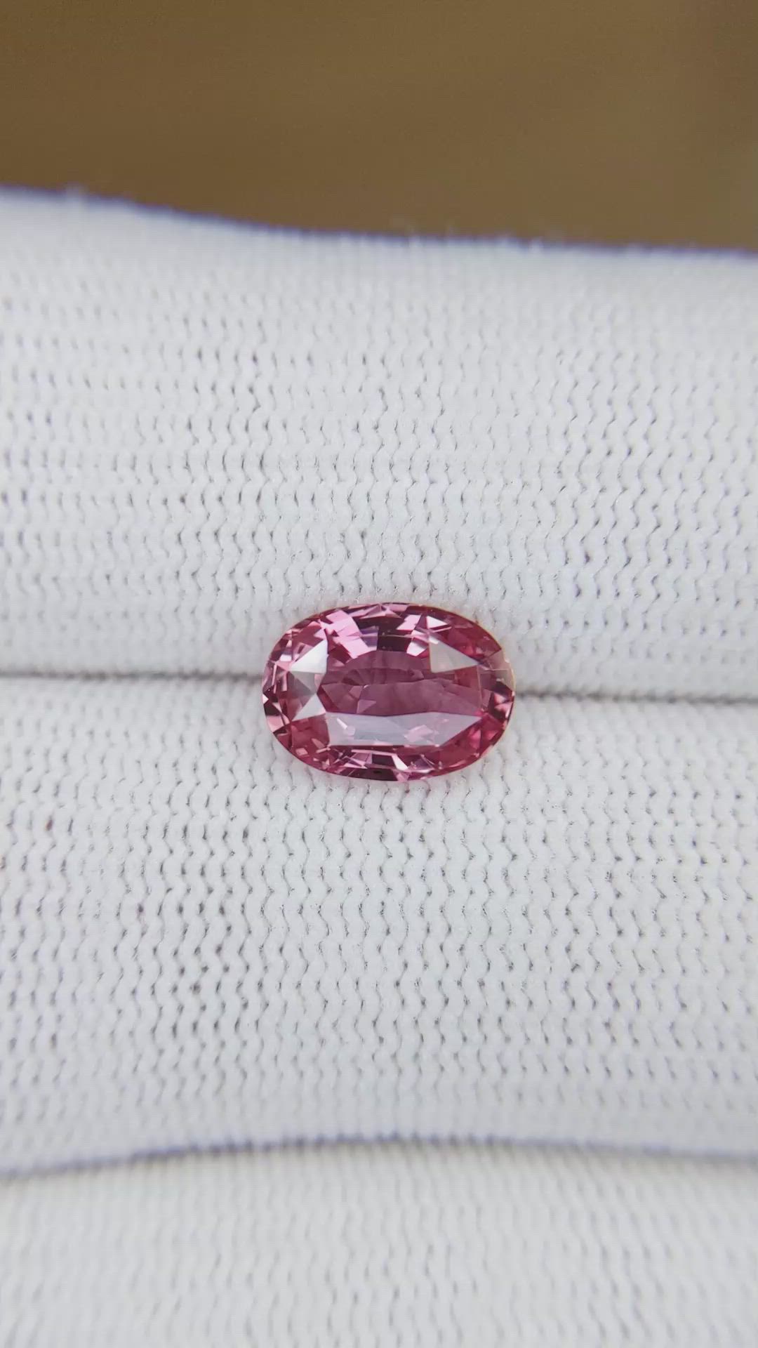 2.51 Ct. Padparadscha Sapphire from Madagascar Size Video