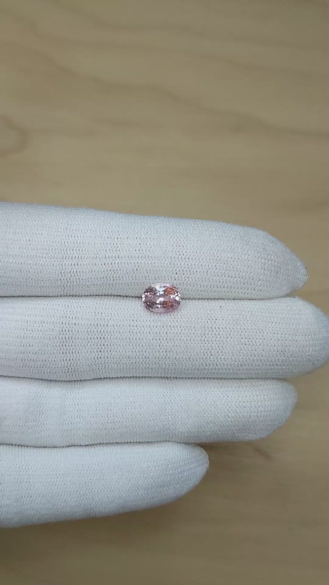 2.19 Ct. Purplish Pink Sapphire from Ceylon (Sri Lanka) Size Video