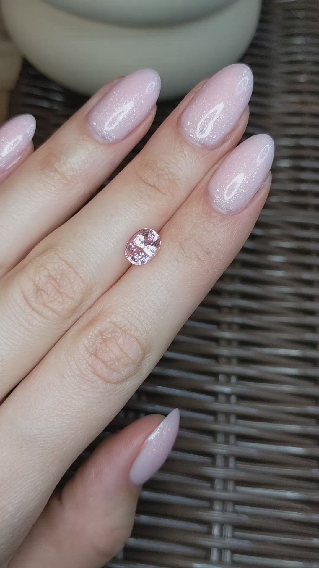 2.19 Ct. Purplish Pink Sapphire from Ceylon (Sri Lanka) Size Video