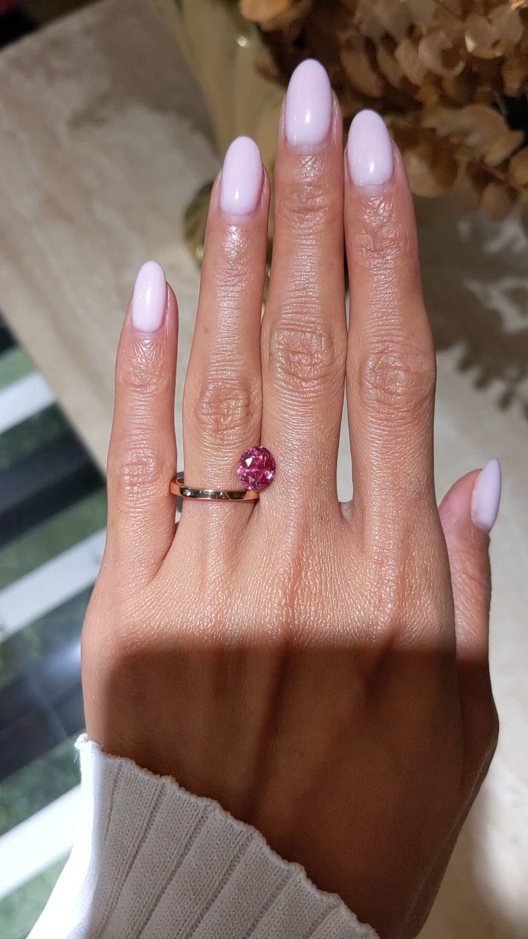 3.11 Ct. Padparadscha Sapphire from Madagascar Size Video