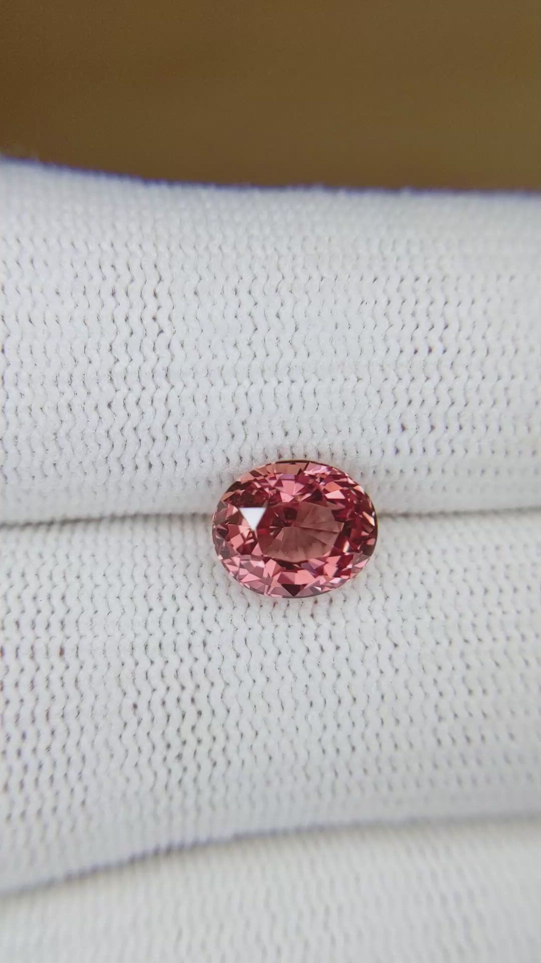 3.11 Ct. Padparadscha Sapphire from Madagascar Size Video