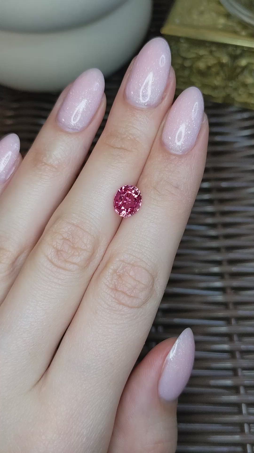 3.11 Ct. Padparadscha Sapphire from Madagascar Size Video
