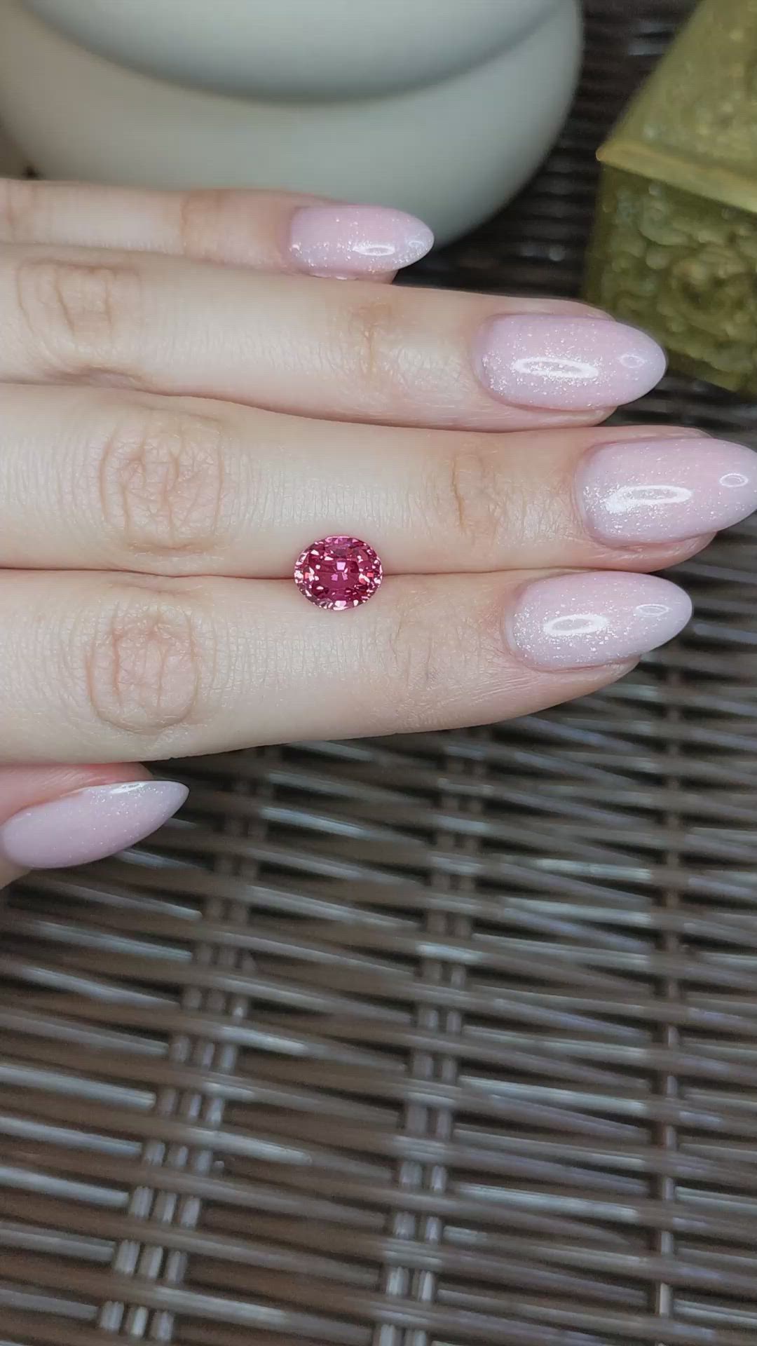 3.11 Ct. Padparadscha Sapphire from Madagascar Size Video