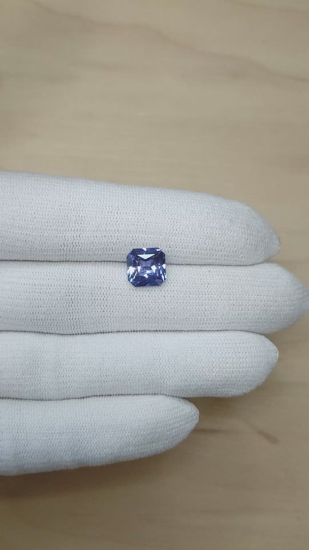 4.10 Ct. Blue Sapphire from Ceylon (Sri Lanka) Size Video