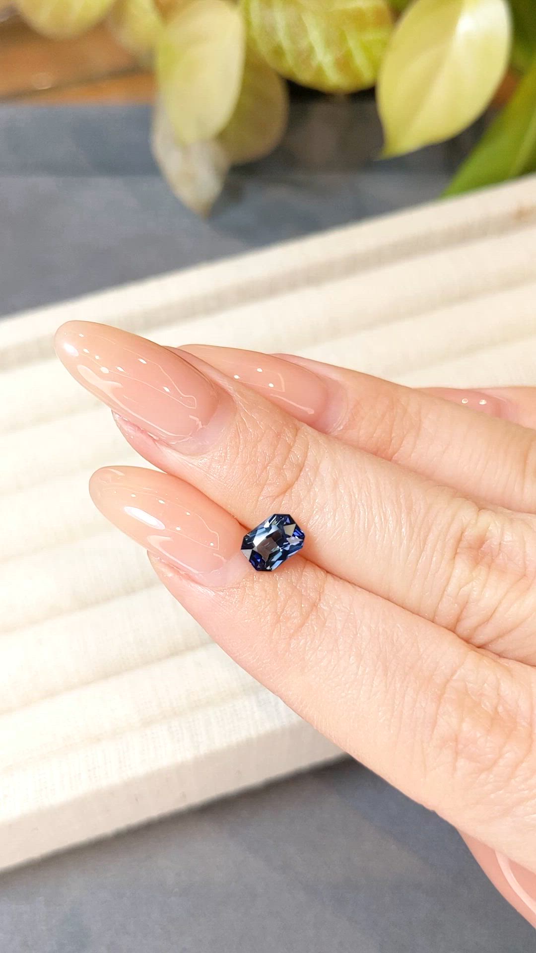 1.03 Ct. Blue Sapphire from Madagascar Size Video
