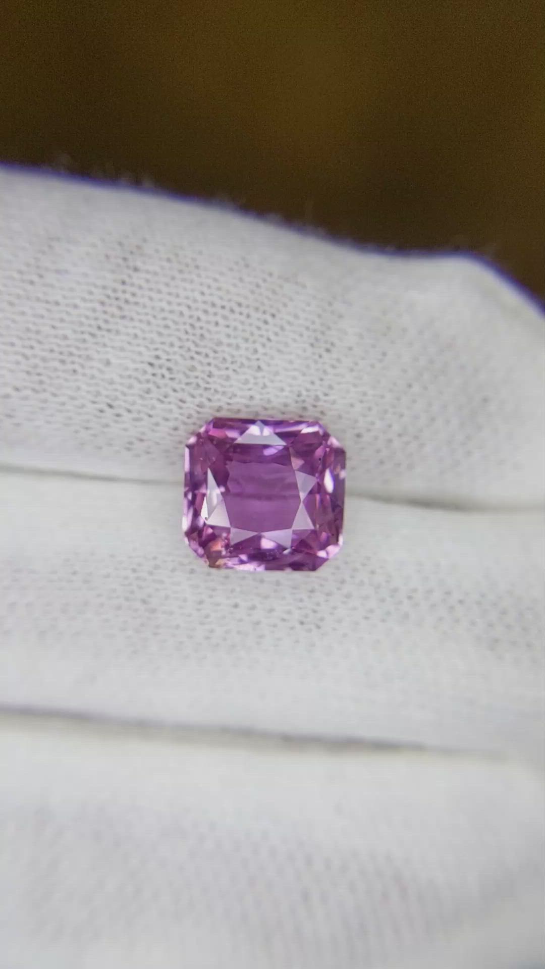 3.89 Ct. Pink Sapphire from Ceylon (Sri Lanka) Size Video