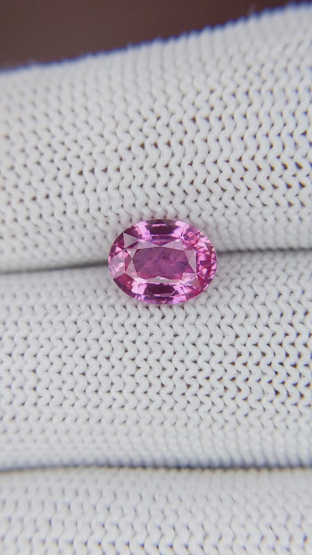 2.07 Ct. Purplish Pink Sapphire from Tanzania Size Video