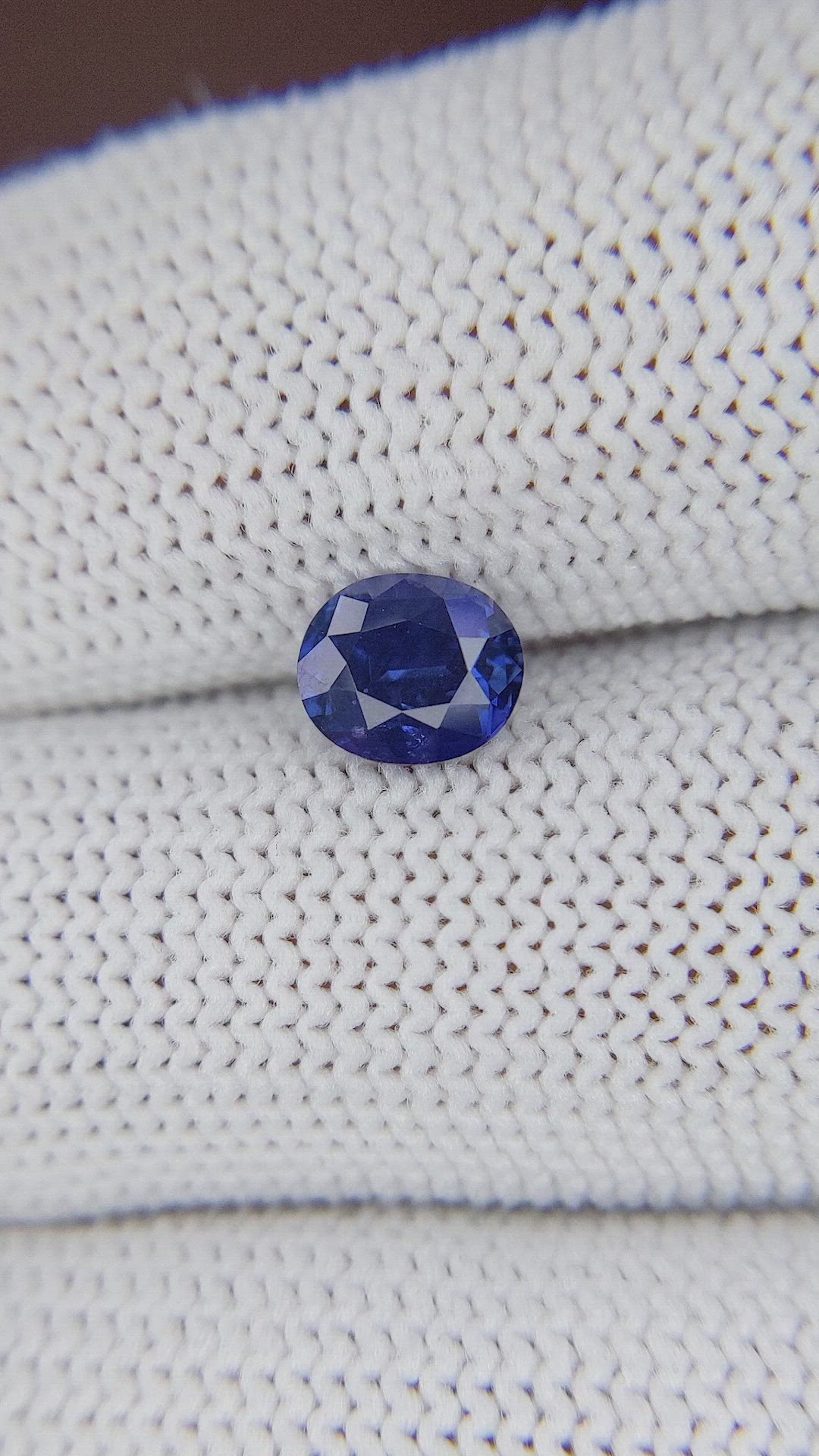 1.17 Ct. Purplish Blue Sapphire from Tanzania Size Video