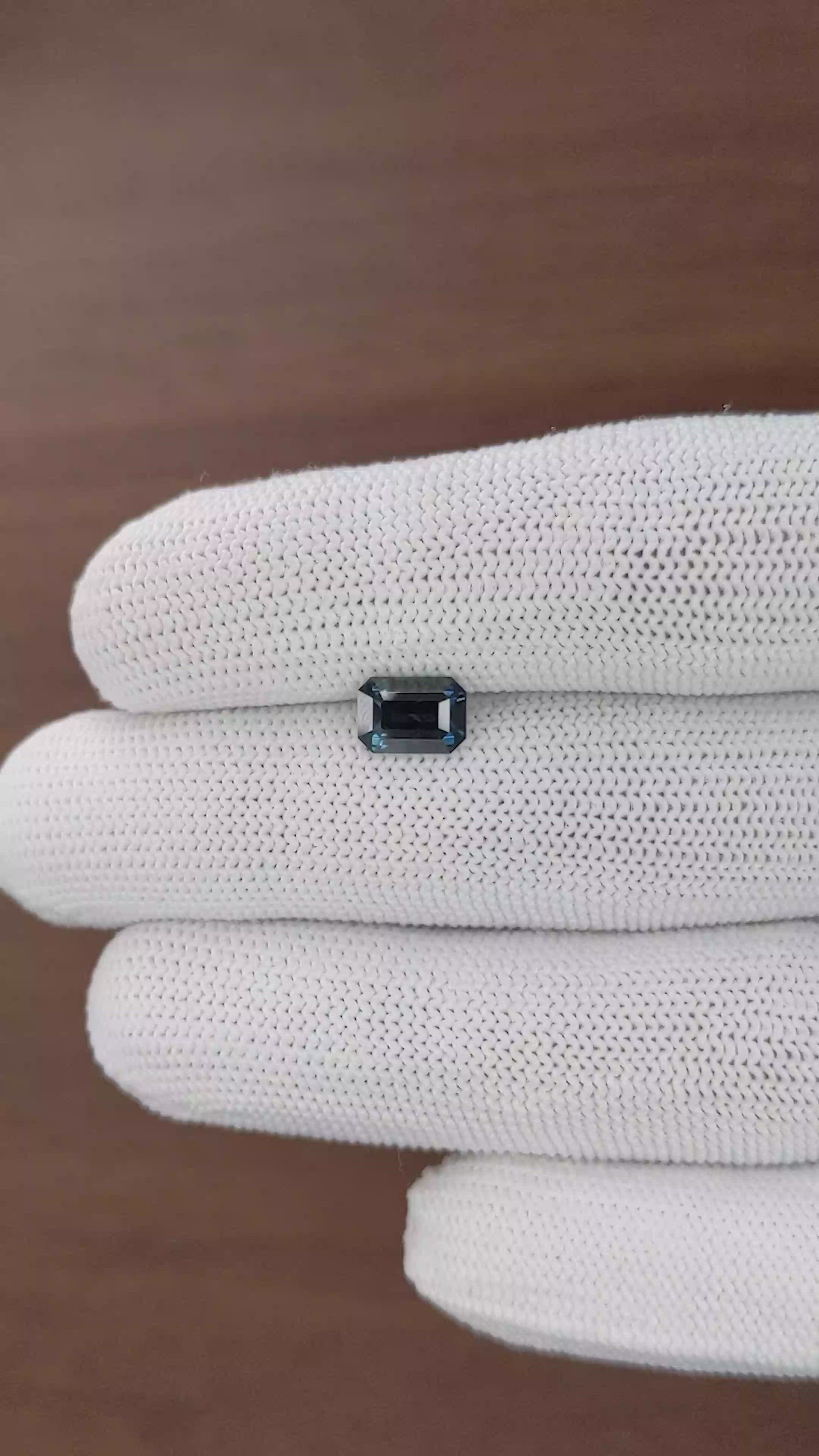 1.74 Ct. Greenish Blue Sapphire from Madagascar Size Video