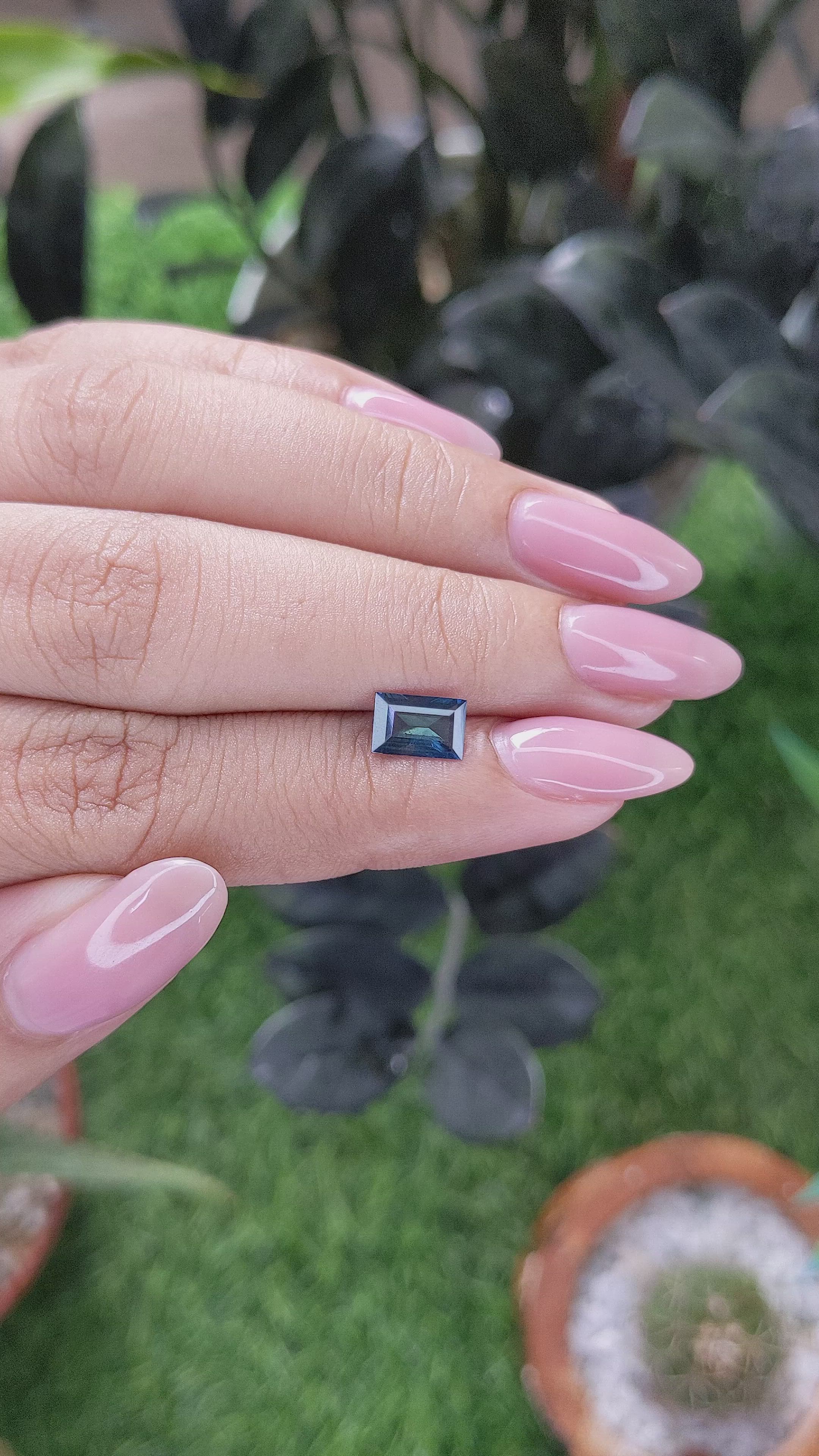 1.01 Ct. Blue Sapphire from Madagascar Size Video