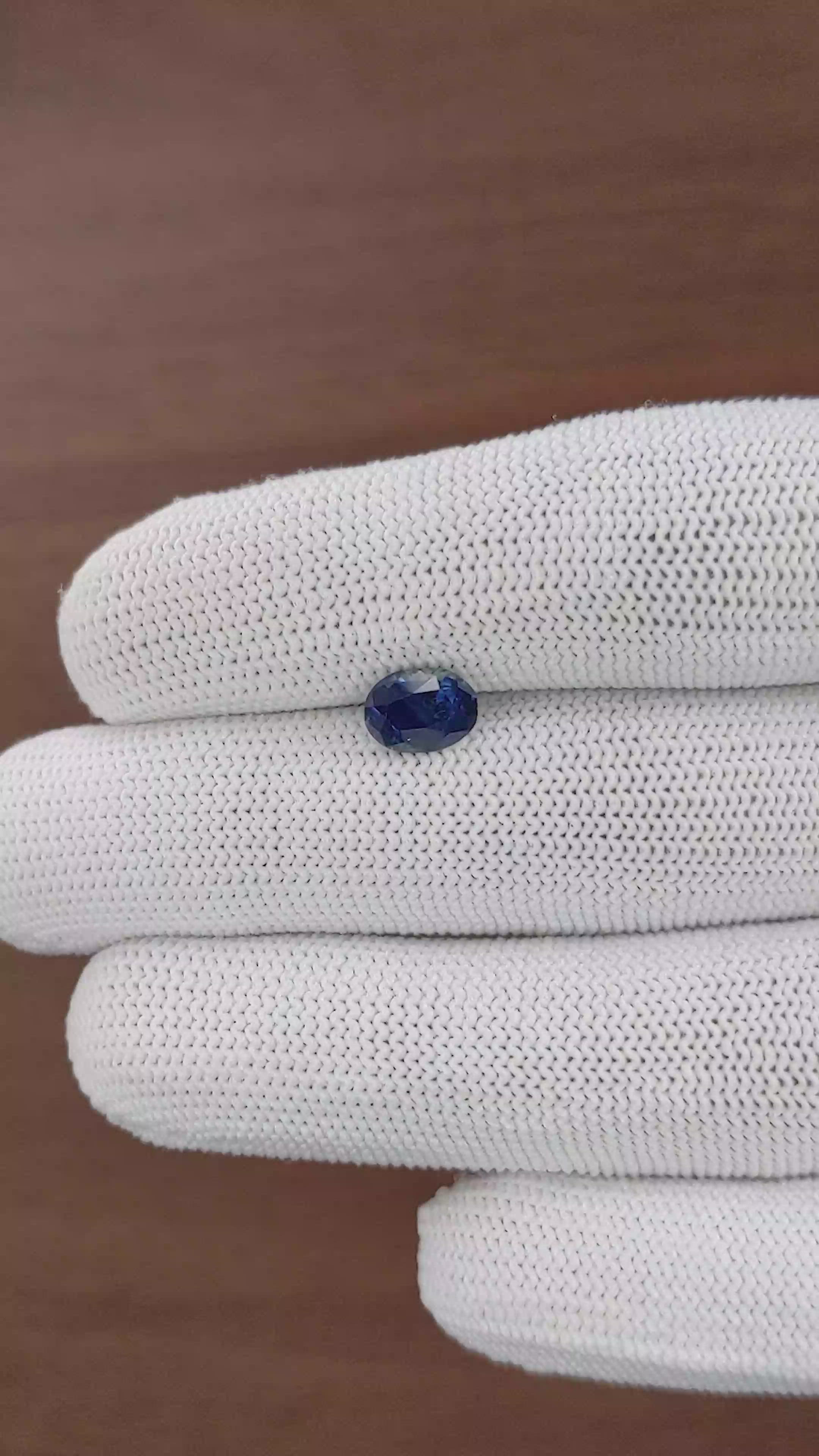 1.74 Ct. Blue Sapphire from Madagascar Size Video