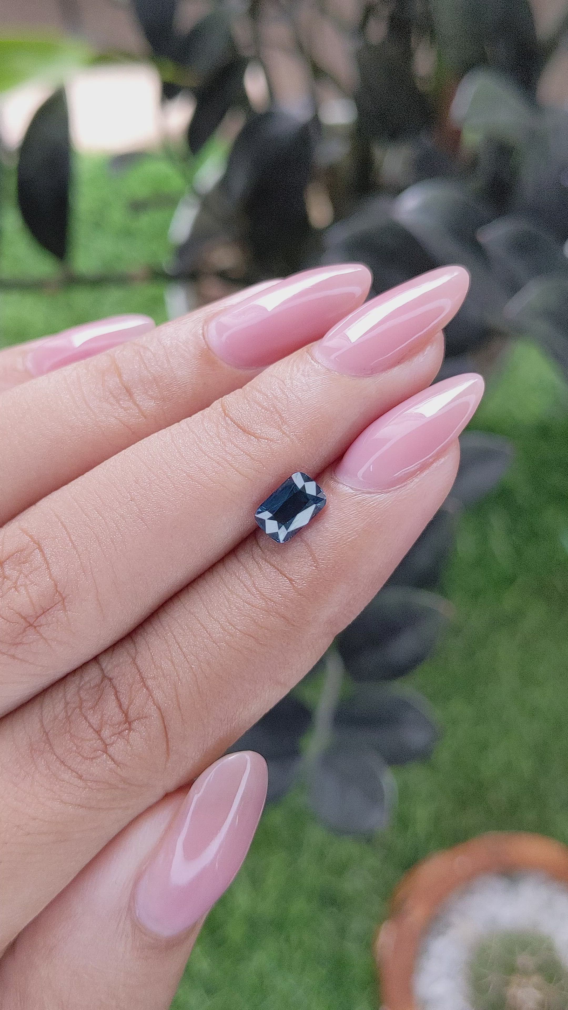 1.15 Ct. Blue Sapphire from Madagascar Size Video