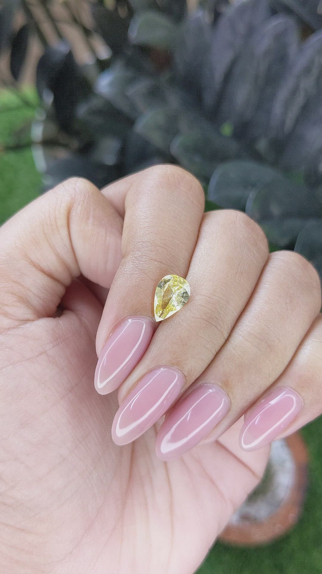 1.39 Ct. Yellow Sapphire from Ceylon (Sri Lanka) Size Video