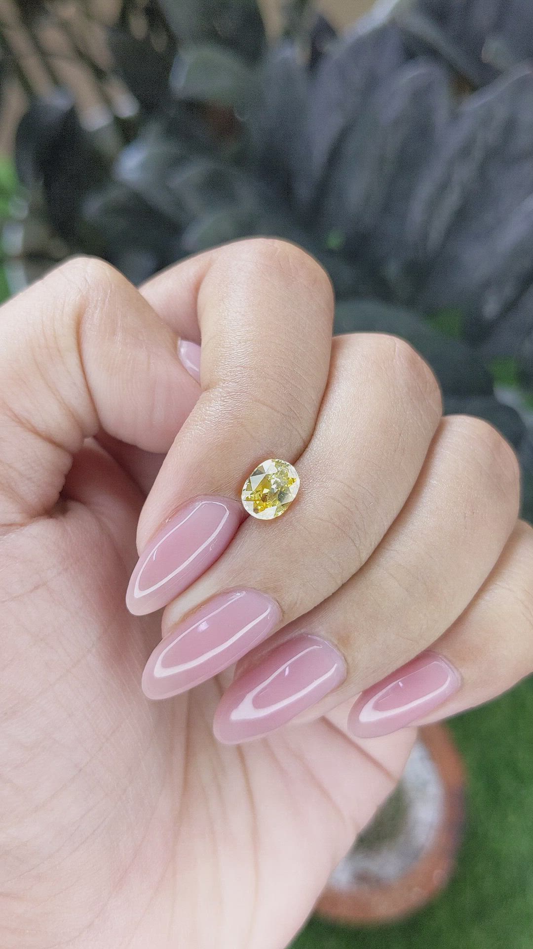 1.06 Ct. Yellow Sapphire from Ceylon (Sri Lanka) Size Video