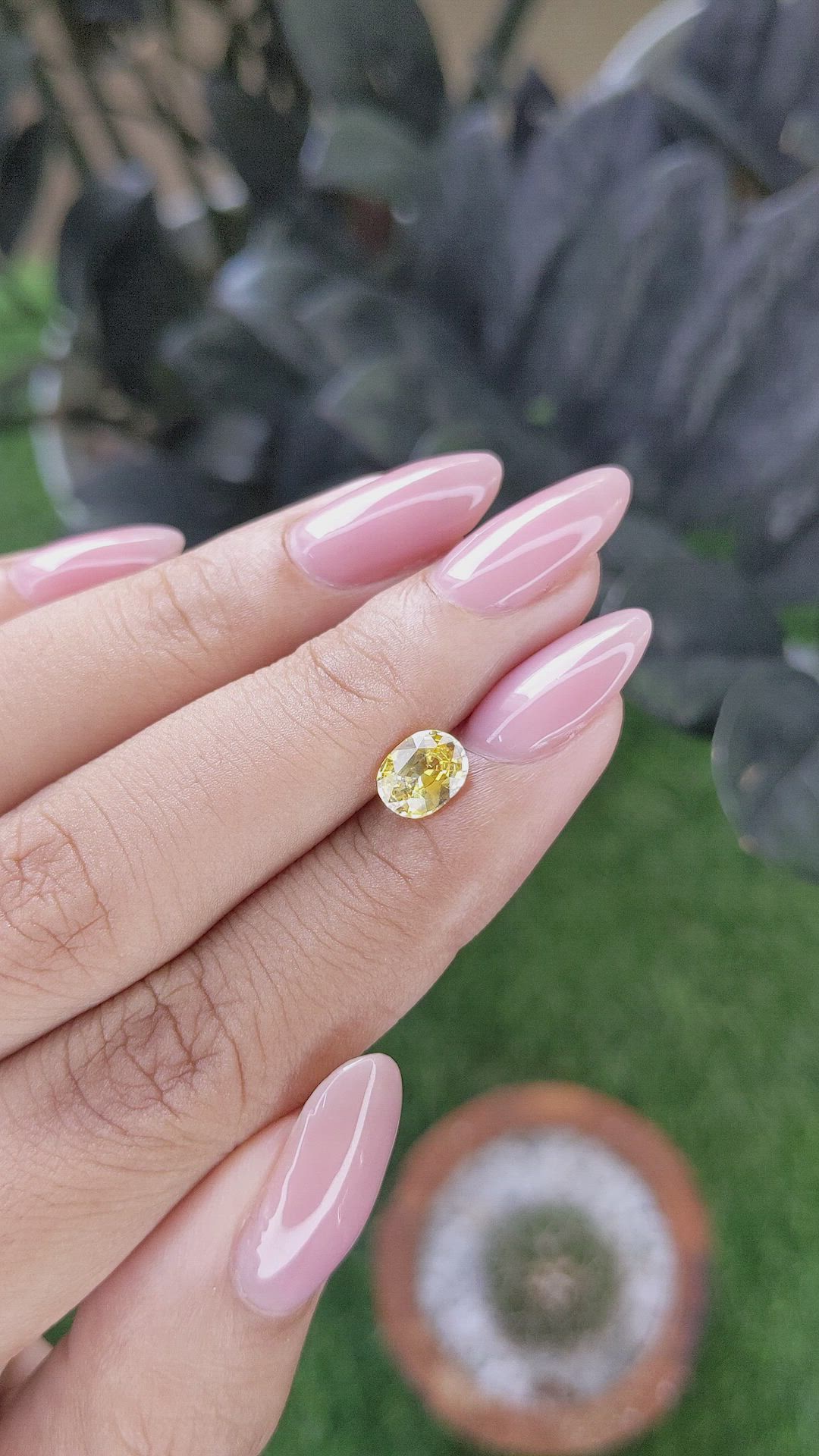 1.06 Ct. Yellow Sapphire from Ceylon (Sri Lanka) Size Video