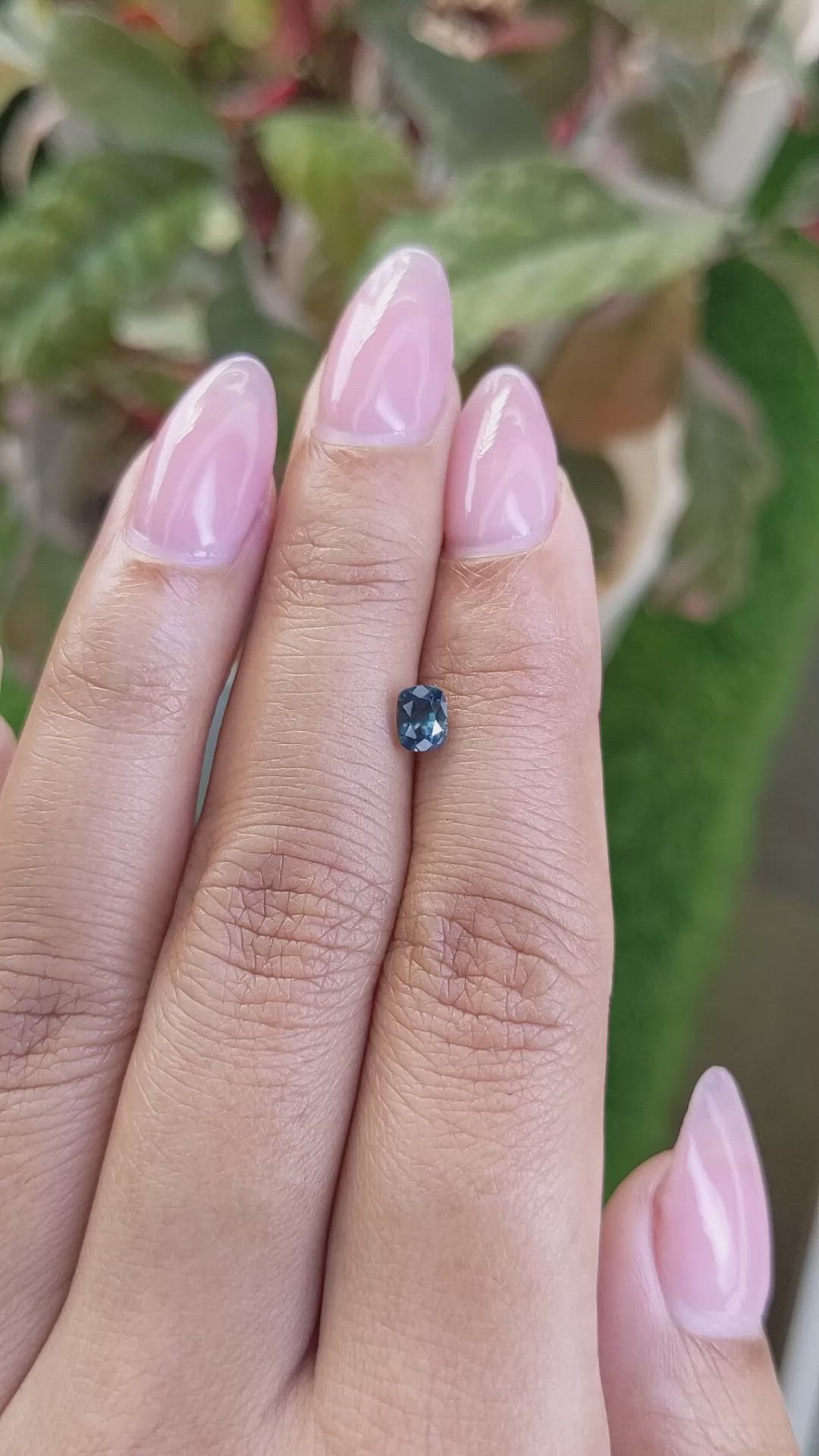1.05 Ct. Greenish Blue Sapphire from Ceylon (Sri Lanka) Size Video