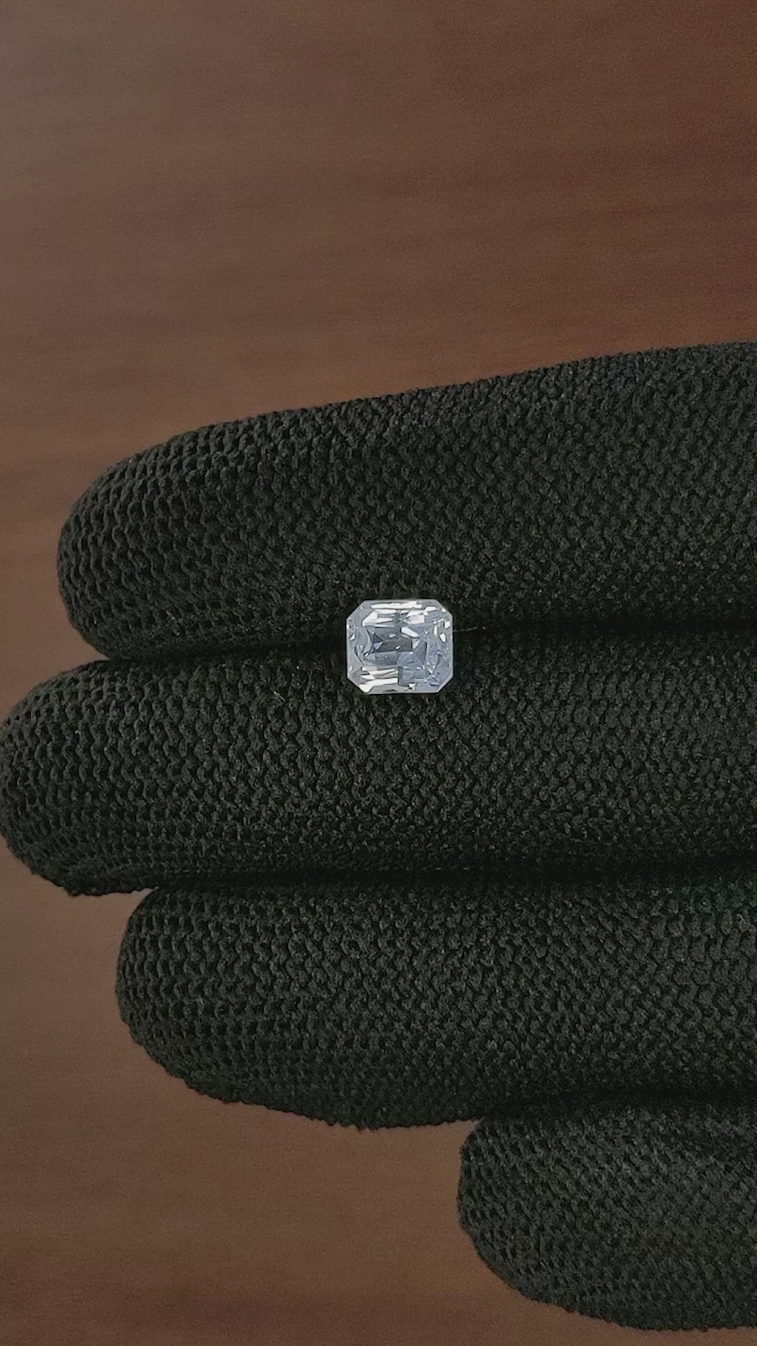 2.11 Ct. White Sapphire from Ceylon (Sri Lanka) Size Video