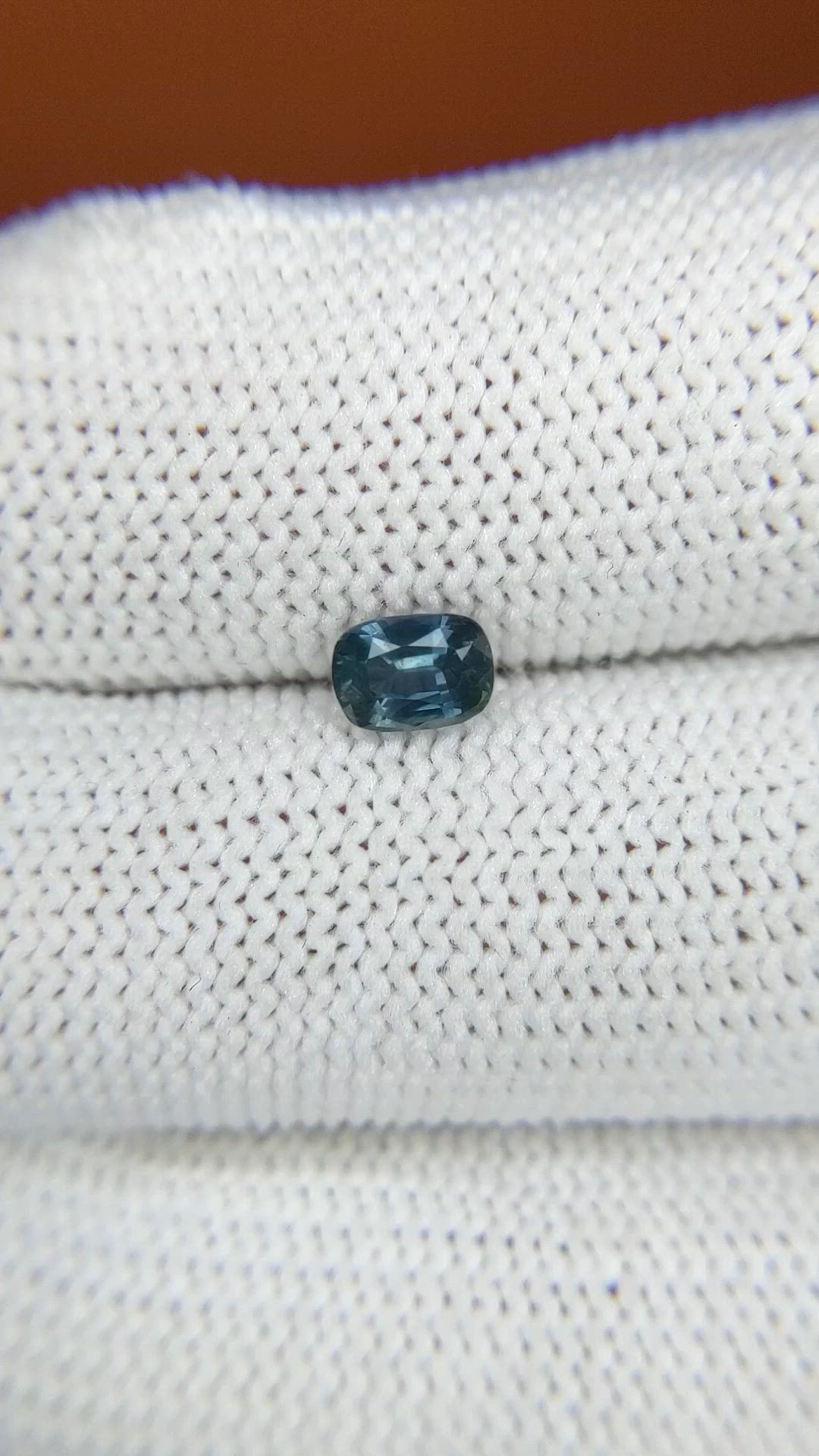 0.60 Ct. Greenish Blue Sapphire from Ceylon (Sri Lanka) Size Video