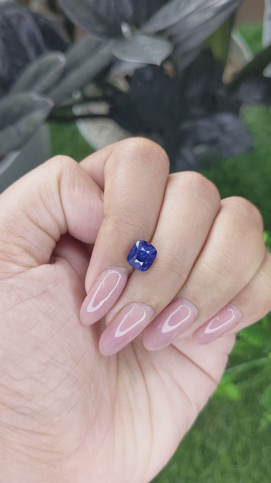 2.25 Ct. Blue Sapphire from Ceylon (Sri Lanka) Size Video