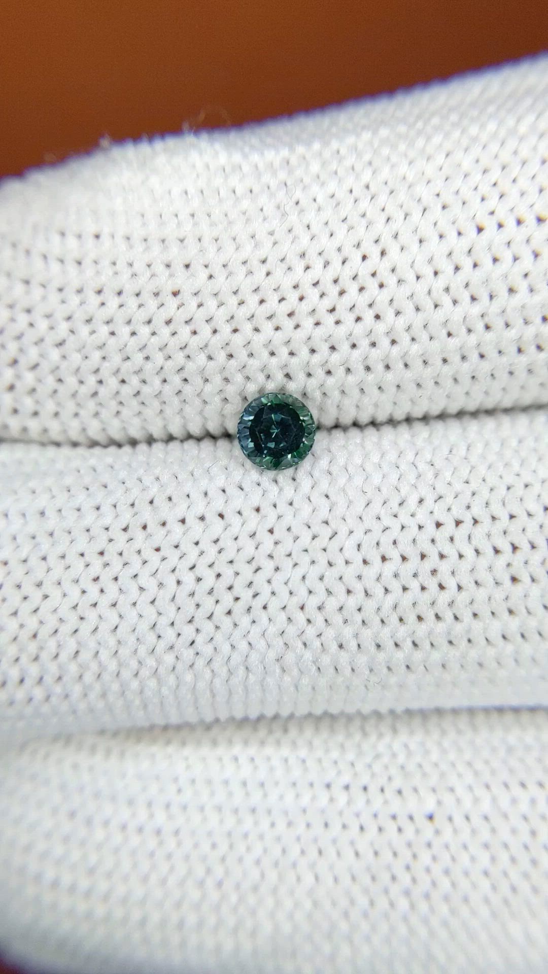 0.39 Ct. Bluish Green Sapphire from Ceylon (Sri Lanka) Size Video