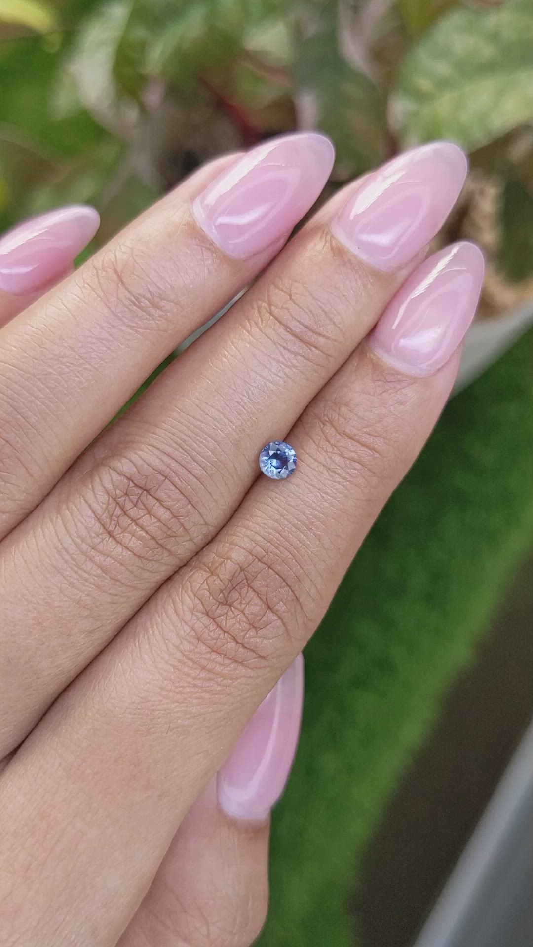 0.38 Ct. Blue Sapphire from Ceylon (Sri Lanka) Size Video
