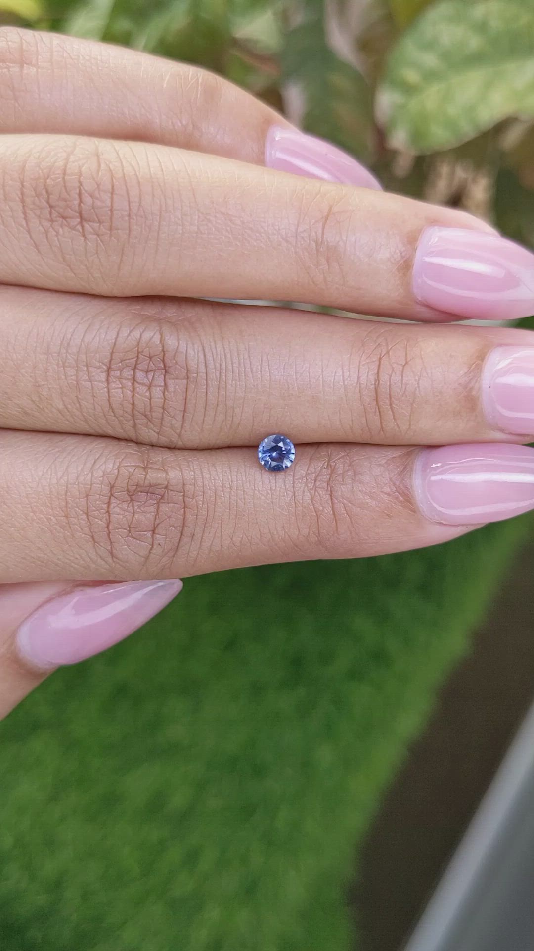 0.38 Ct. Blue Sapphire from Ceylon (Sri Lanka) Size Video