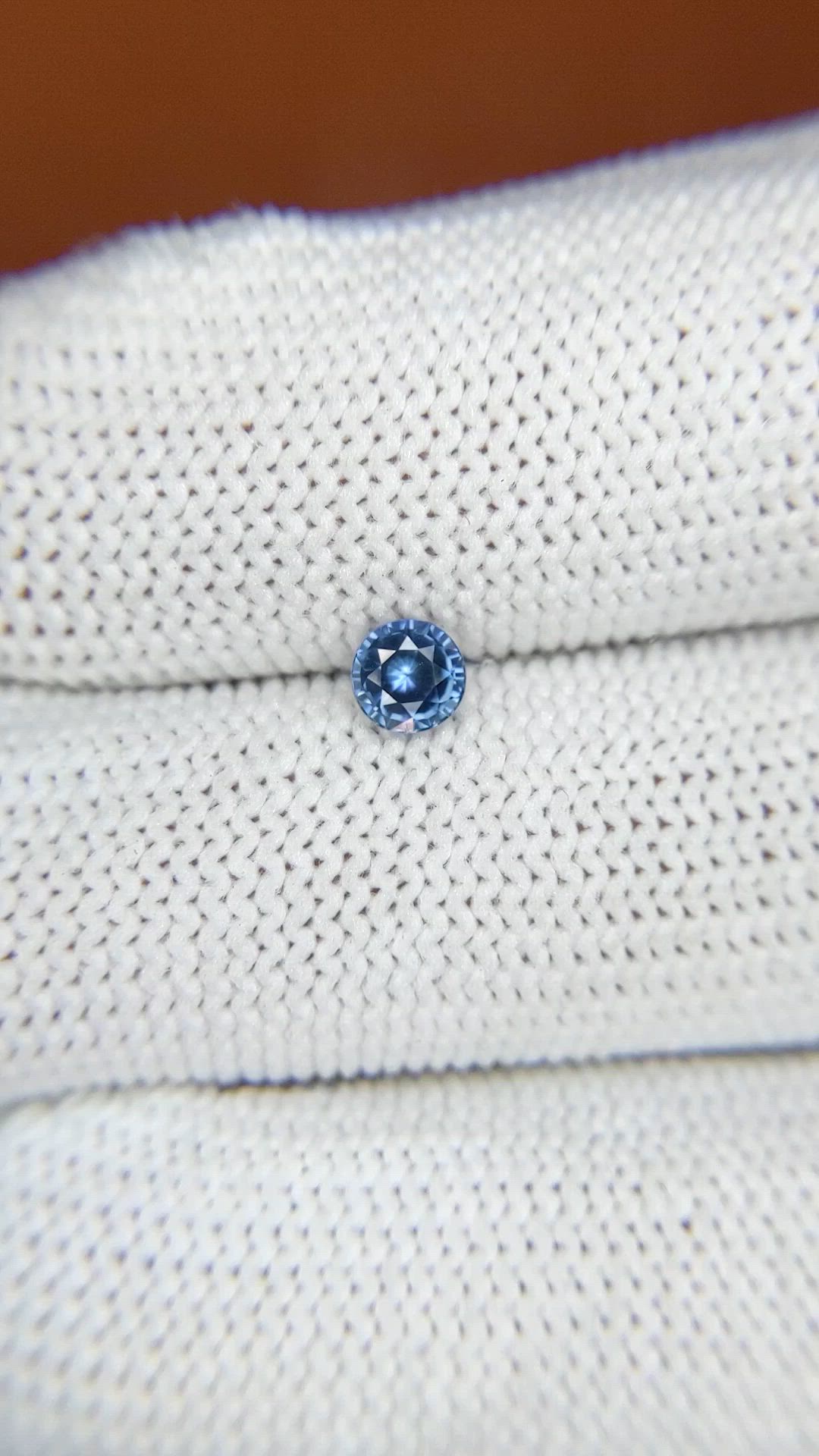0.38 Ct. Blue Sapphire from Ceylon (Sri Lanka) Size Video