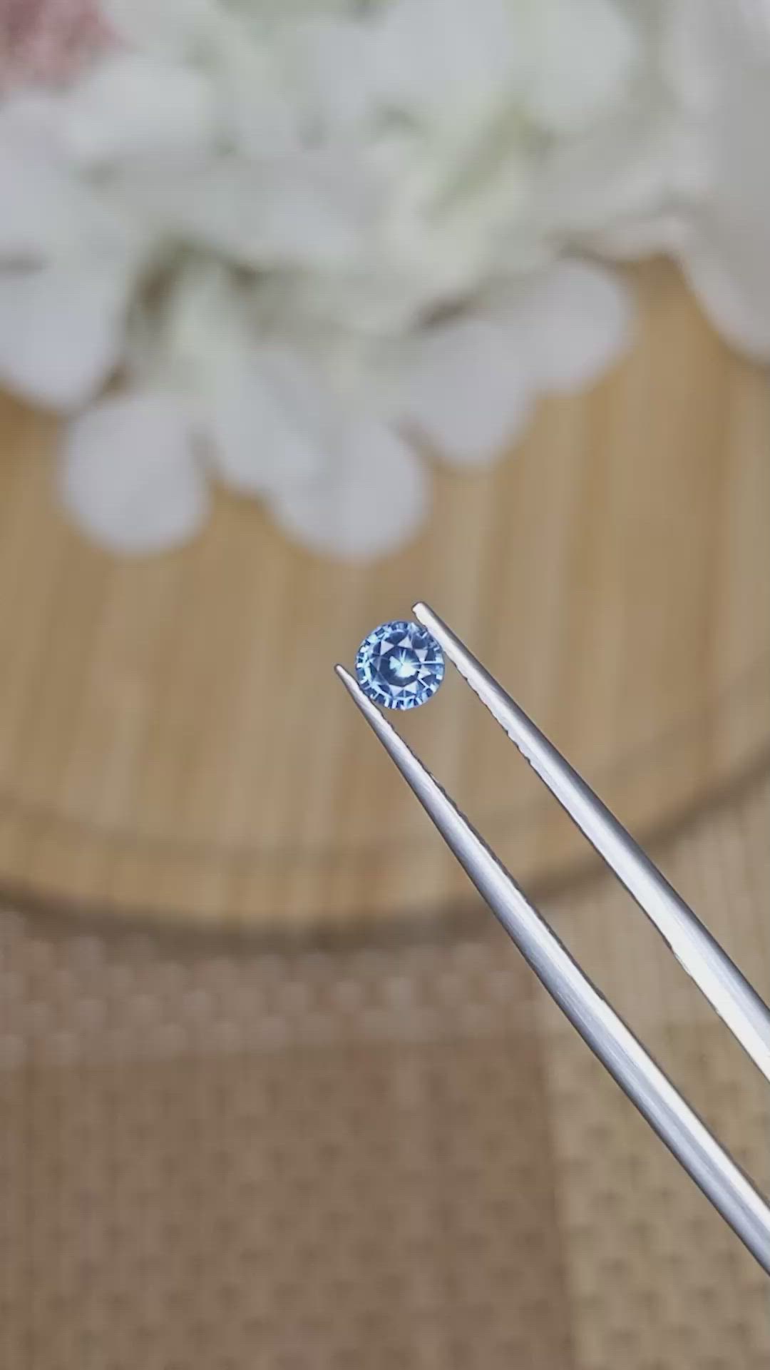 0.38 Ct. Blue Sapphire from Ceylon (Sri Lanka) Size Video