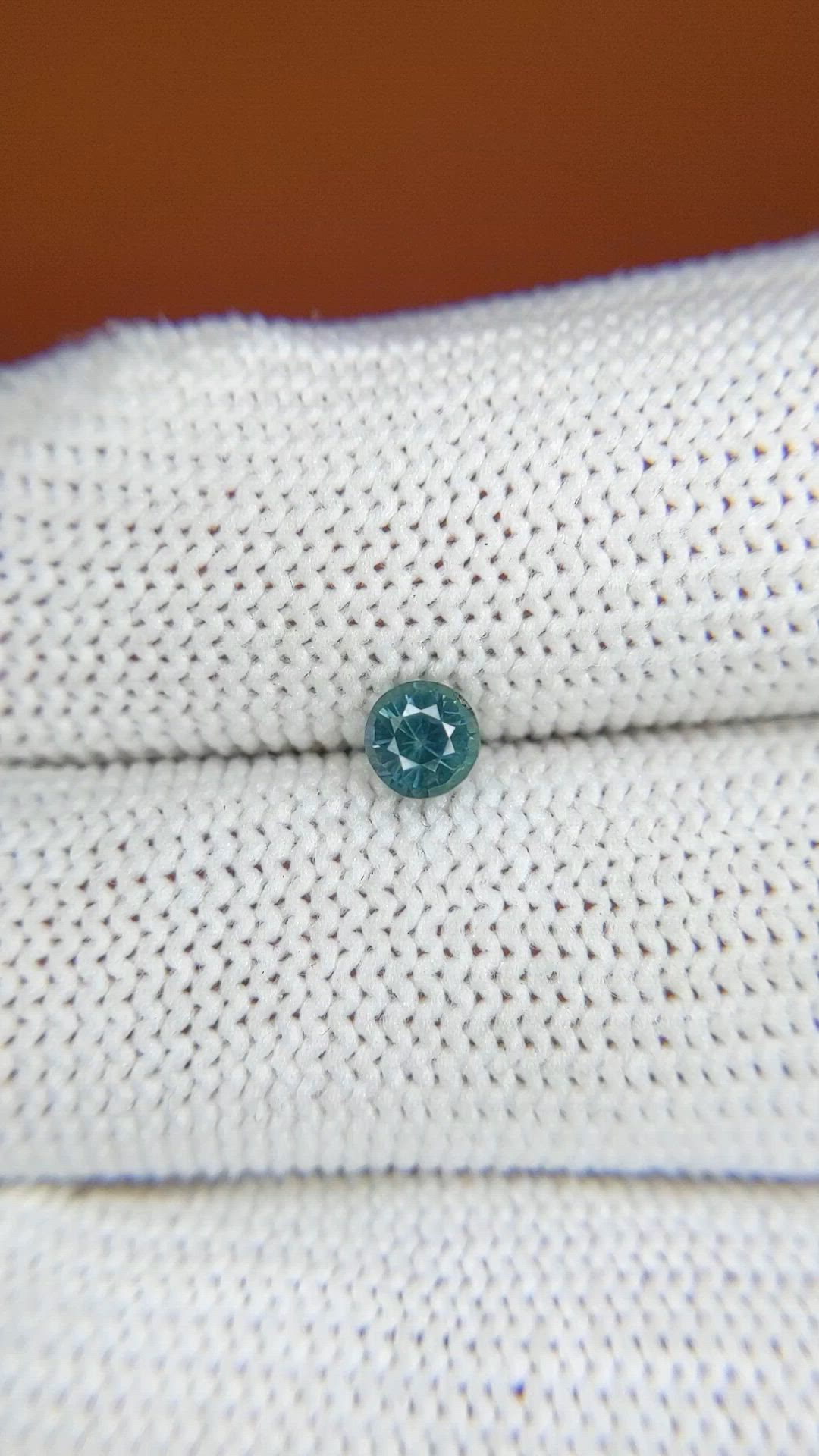 0.49 Ct. Bluish Green Sapphire from Ceylon (Sri Lanka) Size Video