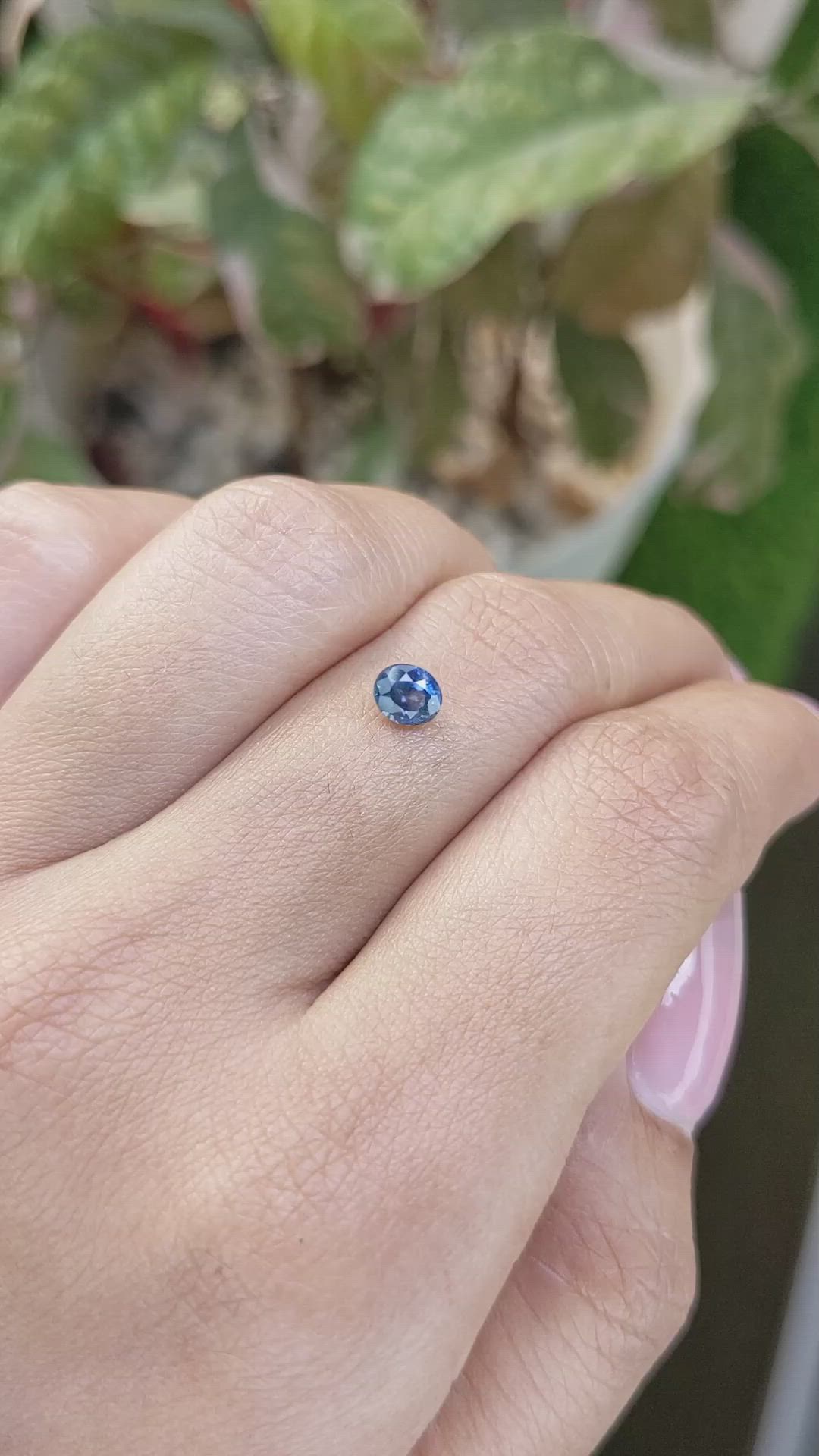 0.59 Ct. Blue Sapphire from Ceylon (Sri Lanka) Size Video