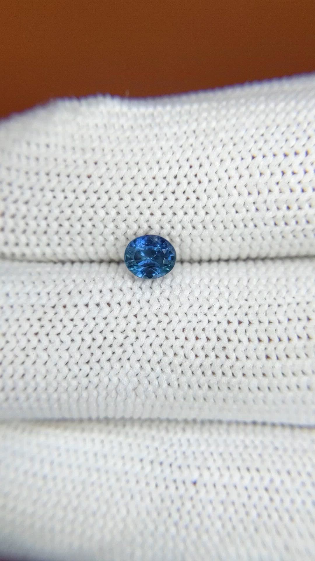 0.59 Ct. Blue Sapphire from Ceylon (Sri Lanka) Size Video