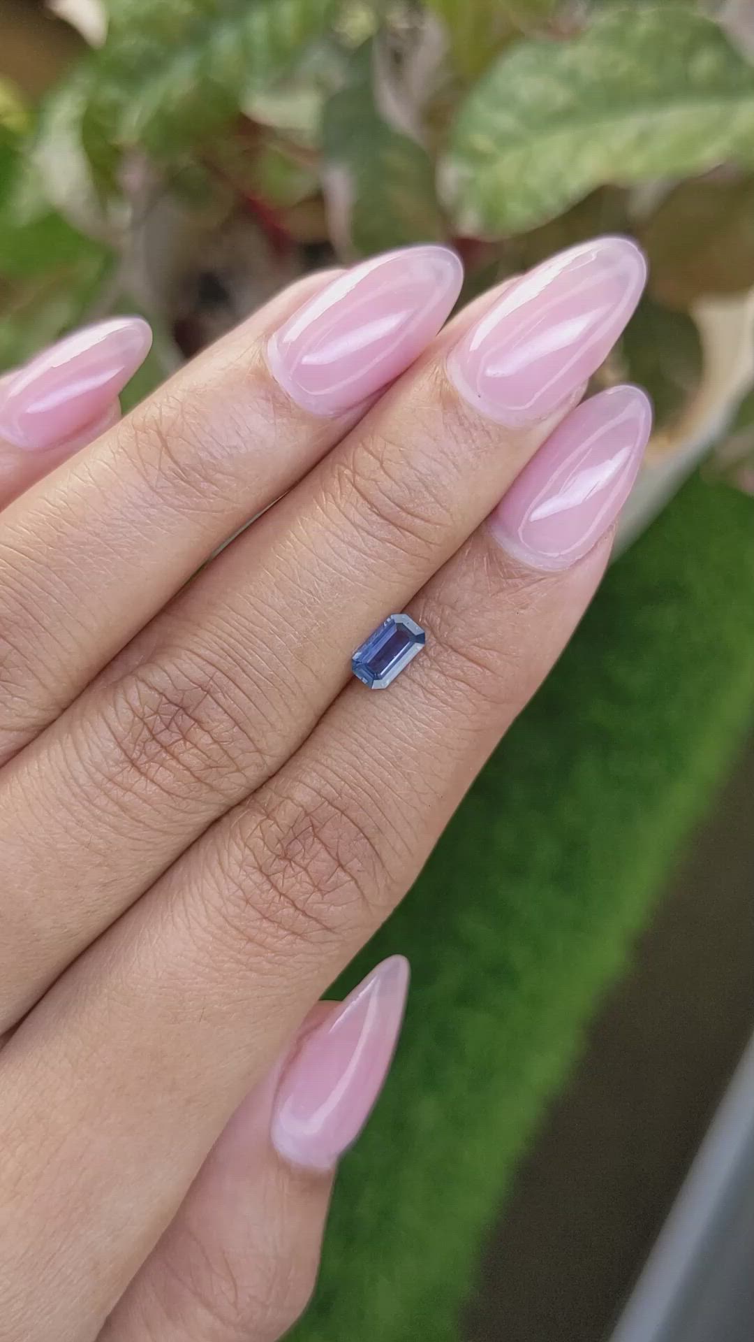 0.65 Ct. Blue Sapphire from Ceylon (Sri Lanka) Size Video