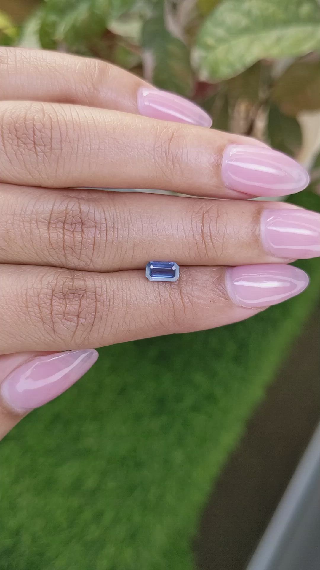 0.65 Ct. Blue Sapphire from Ceylon (Sri Lanka) Size Video