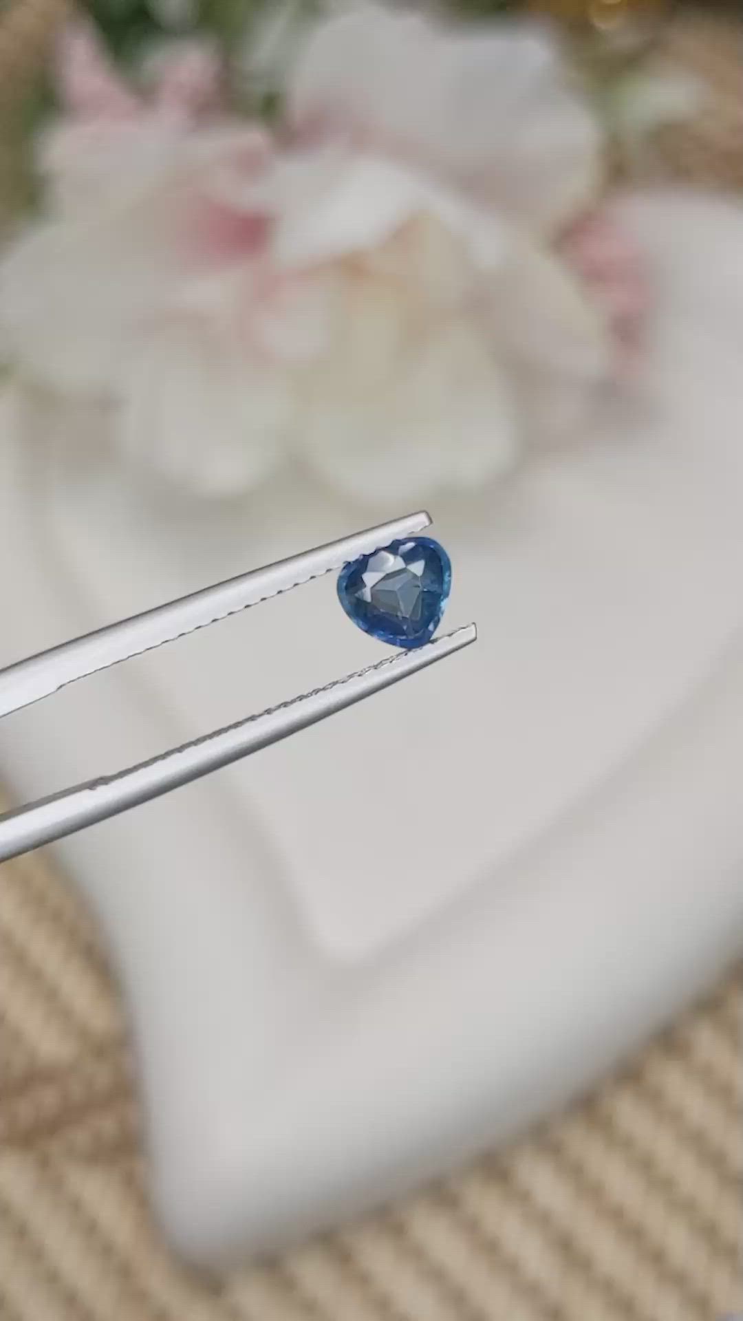 0.69 Ct. Blue Sapphire from Ceylon (Sri Lanka) Size Video