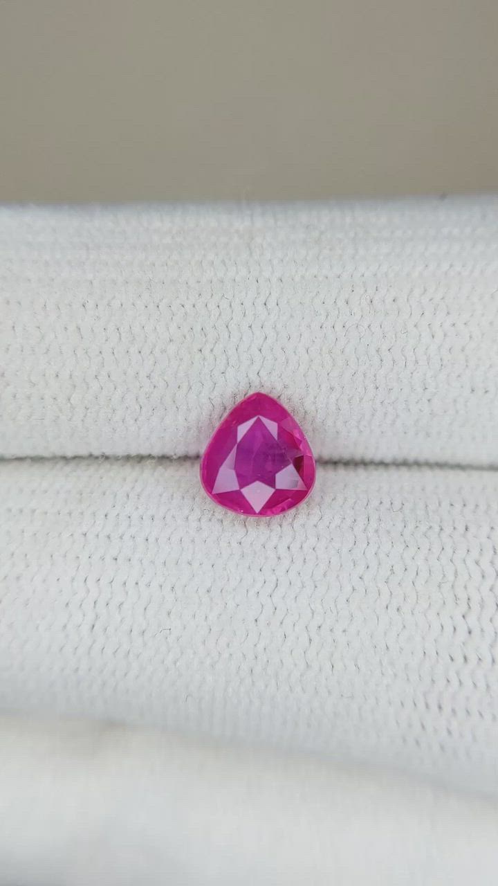 1.01 Ct. Pink Sapphire from Mozambique Size Video