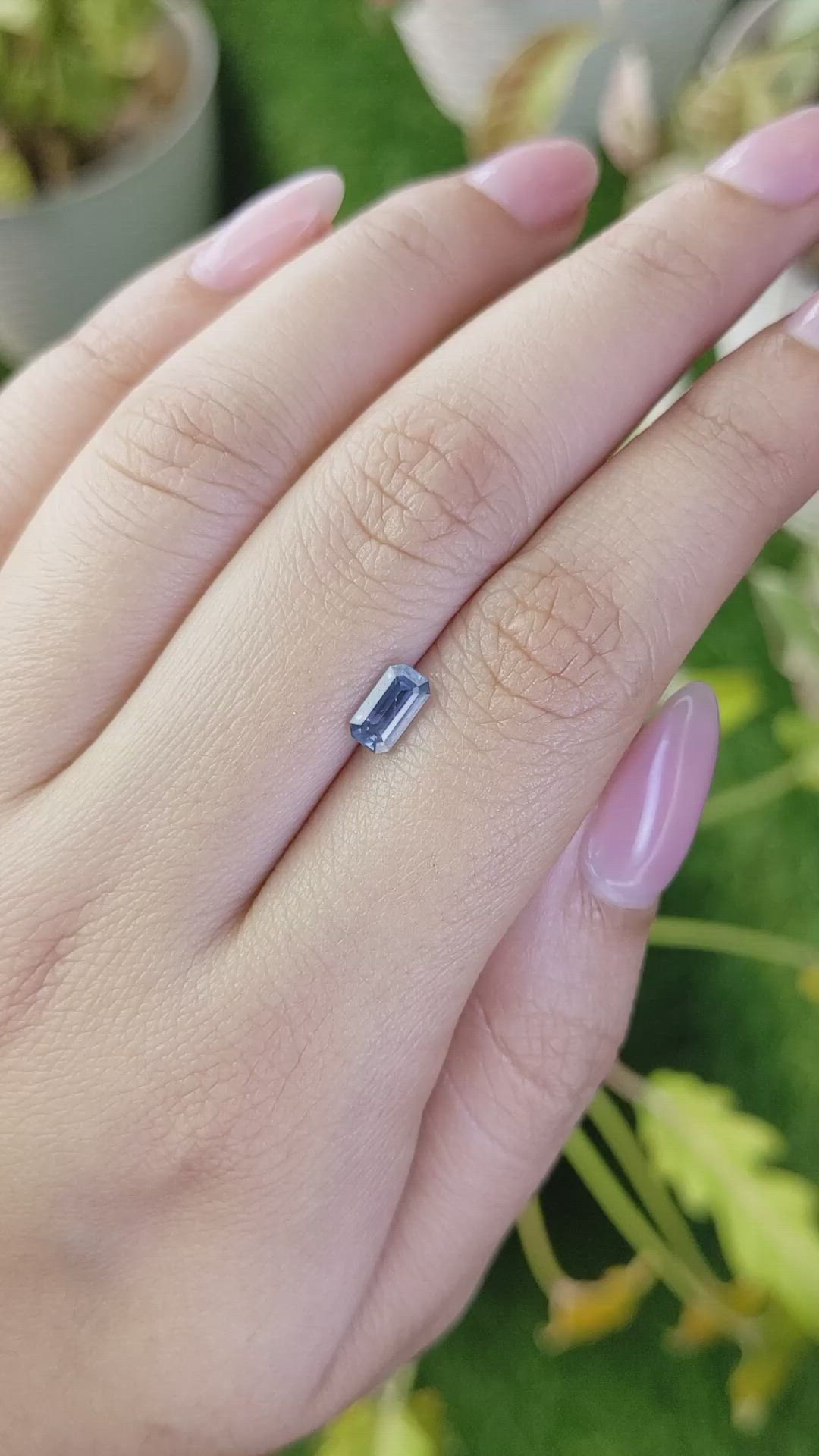 0.85 Ct. Blue Sapphire from Ceylon (Sri Lanka) Size Video