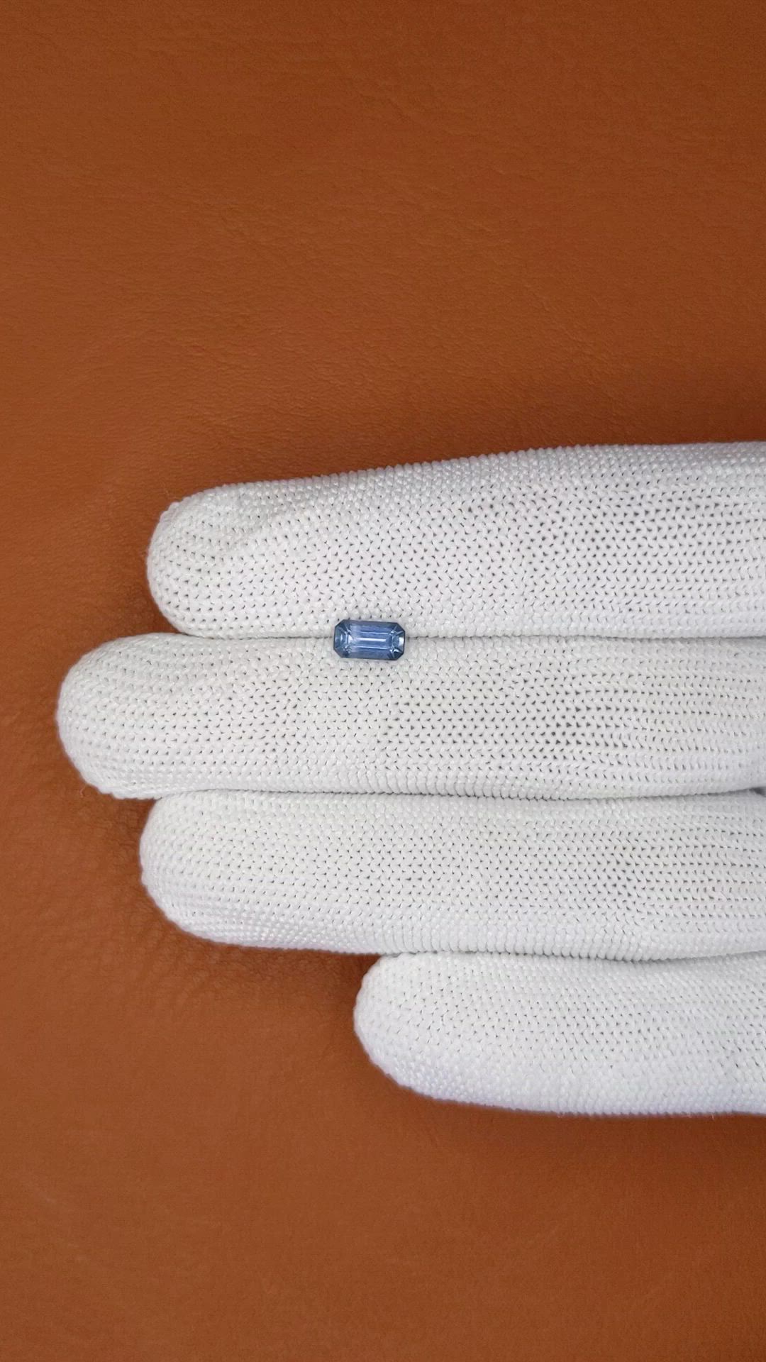 0.85 Ct. Blue Sapphire from Ceylon (Sri Lanka) Size Video