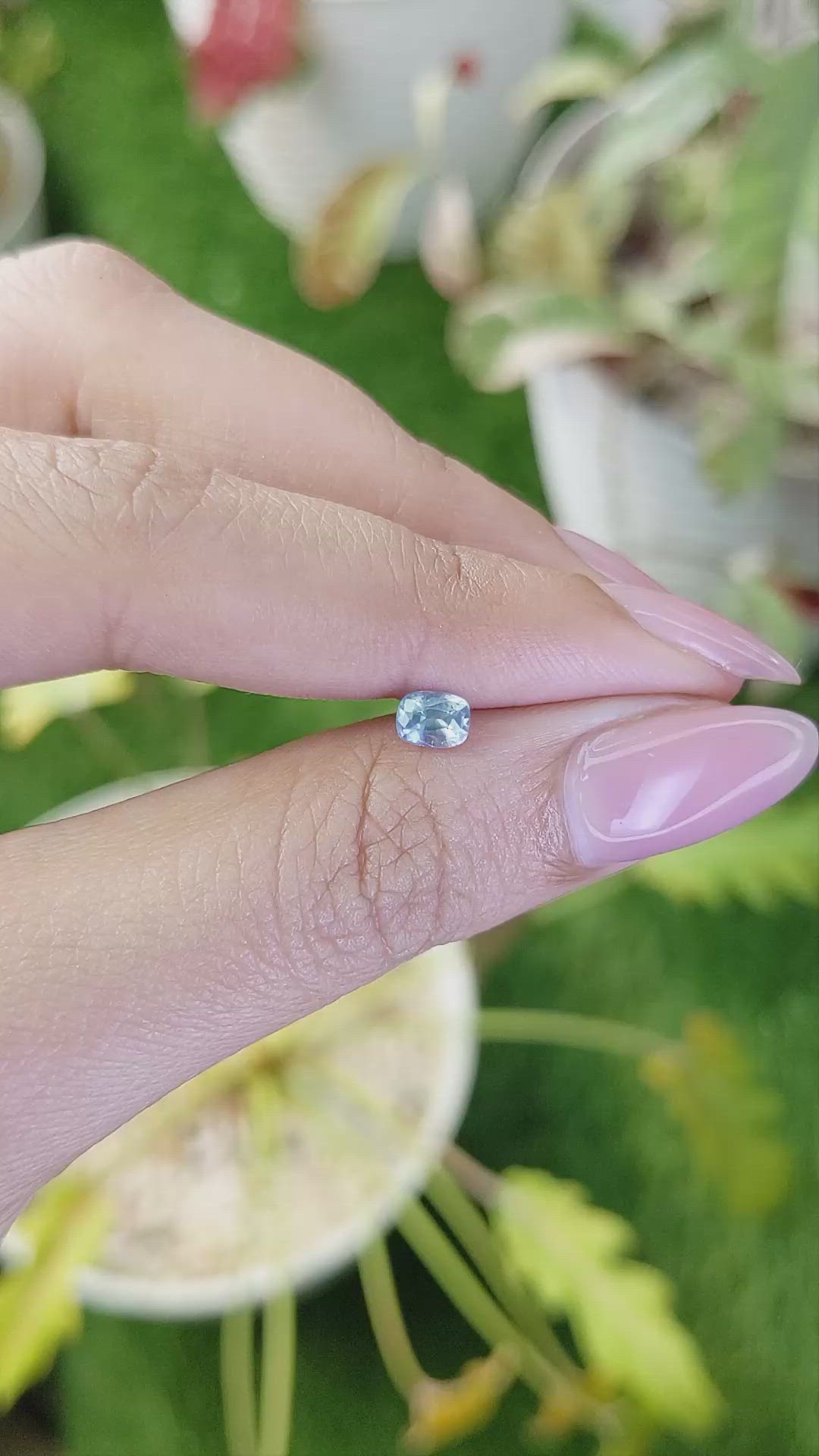 0.48 Ct. Blue Sapphire from Ceylon (Sri Lanka) Size Video