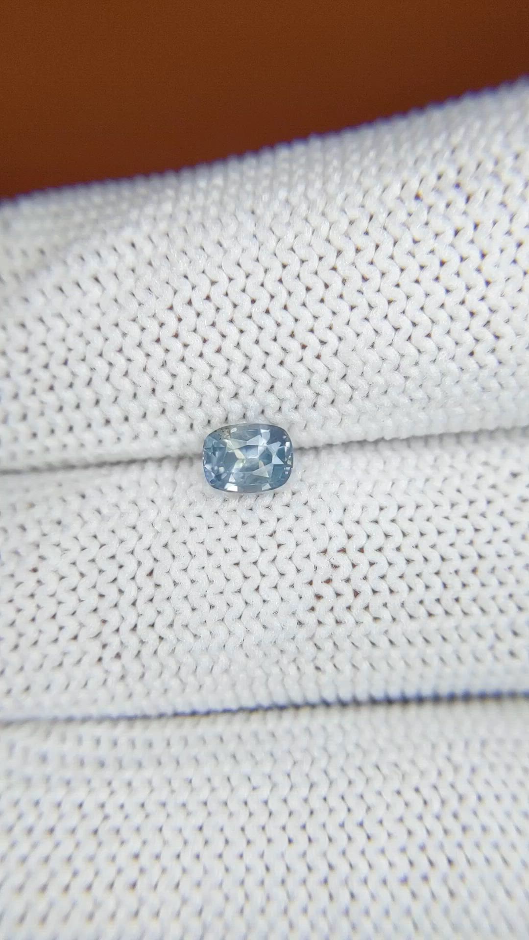 0.48 Ct. Blue Sapphire from Ceylon (Sri Lanka) Size Video