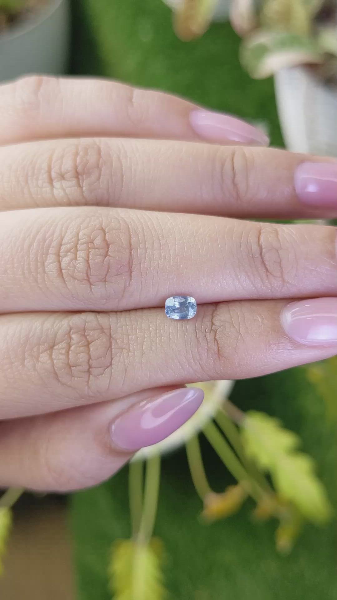 0.48 Ct. Blue Sapphire from Ceylon (Sri Lanka) Size Video